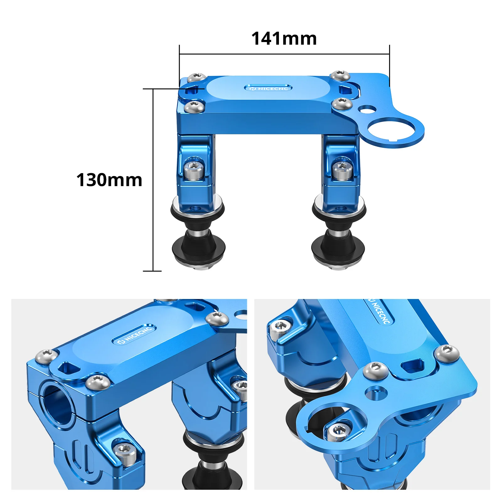 Offset Handlebar Riser Mount Clamp Kit For Suzuki DRZ400SM 2005-2024 - Image 12