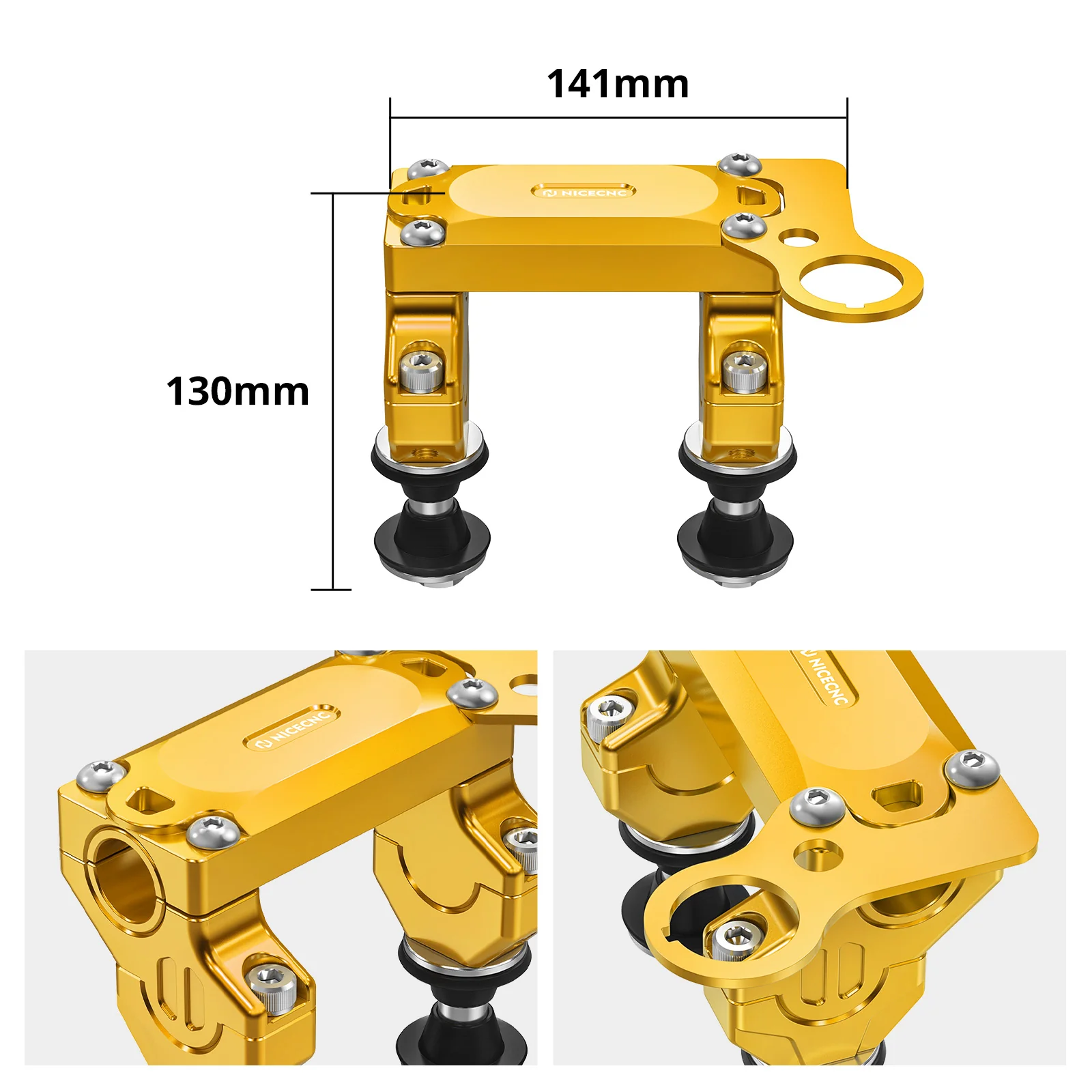 Offset Handlebar Riser Mount Clamp Kit For Suzuki DRZ400SM 2005-2024 - Image 6