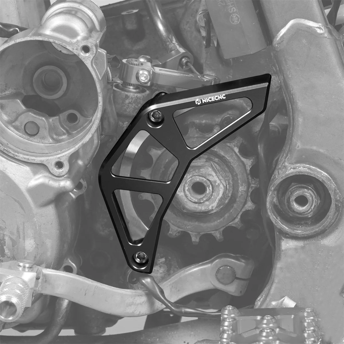 Front Sprocket Guard Chain Cover For Suzuki DRZ400S / SM 2000-2024 - Image 4