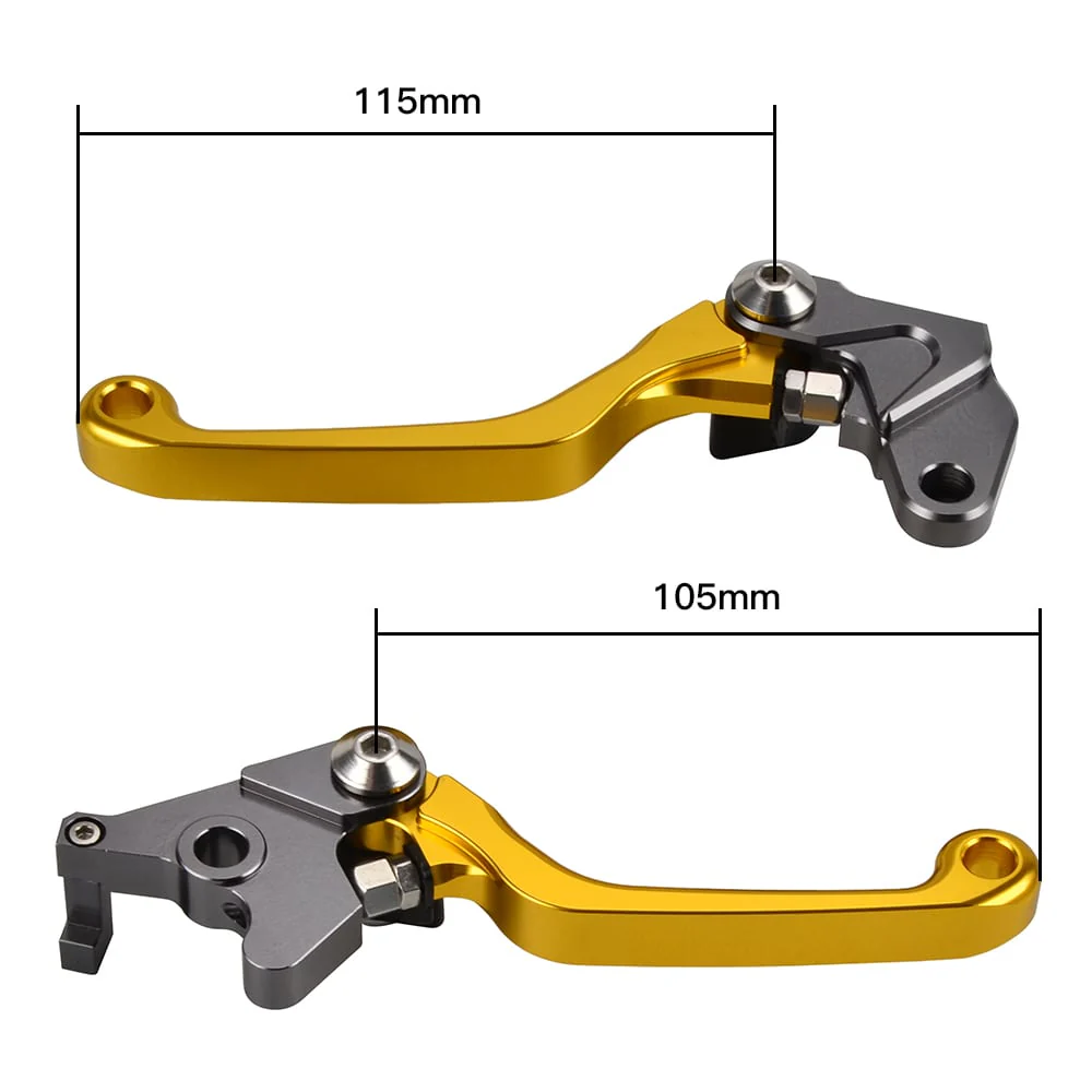 CNC Billet Brake and Clutch Levers For Suzuki RMX250S 1993-1995 - Image 5