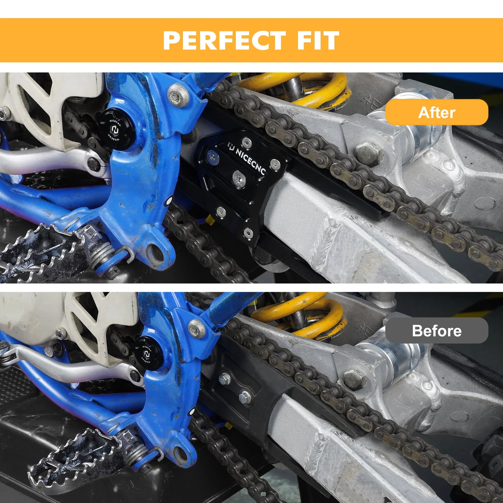 Swingarm Chain Guard Slider For Yamaha YZ85 YZ 85 2002-2021 - Image 3