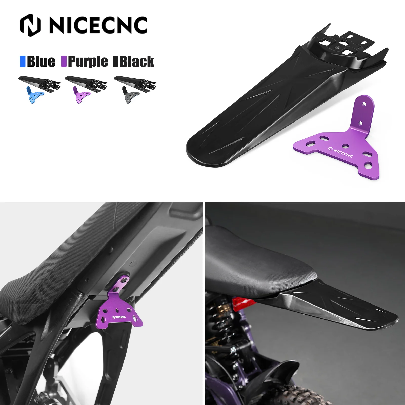 Tail Light Mounting Bracket & Extended Rear Fender For Surron Light Bee X/ S - Image 2