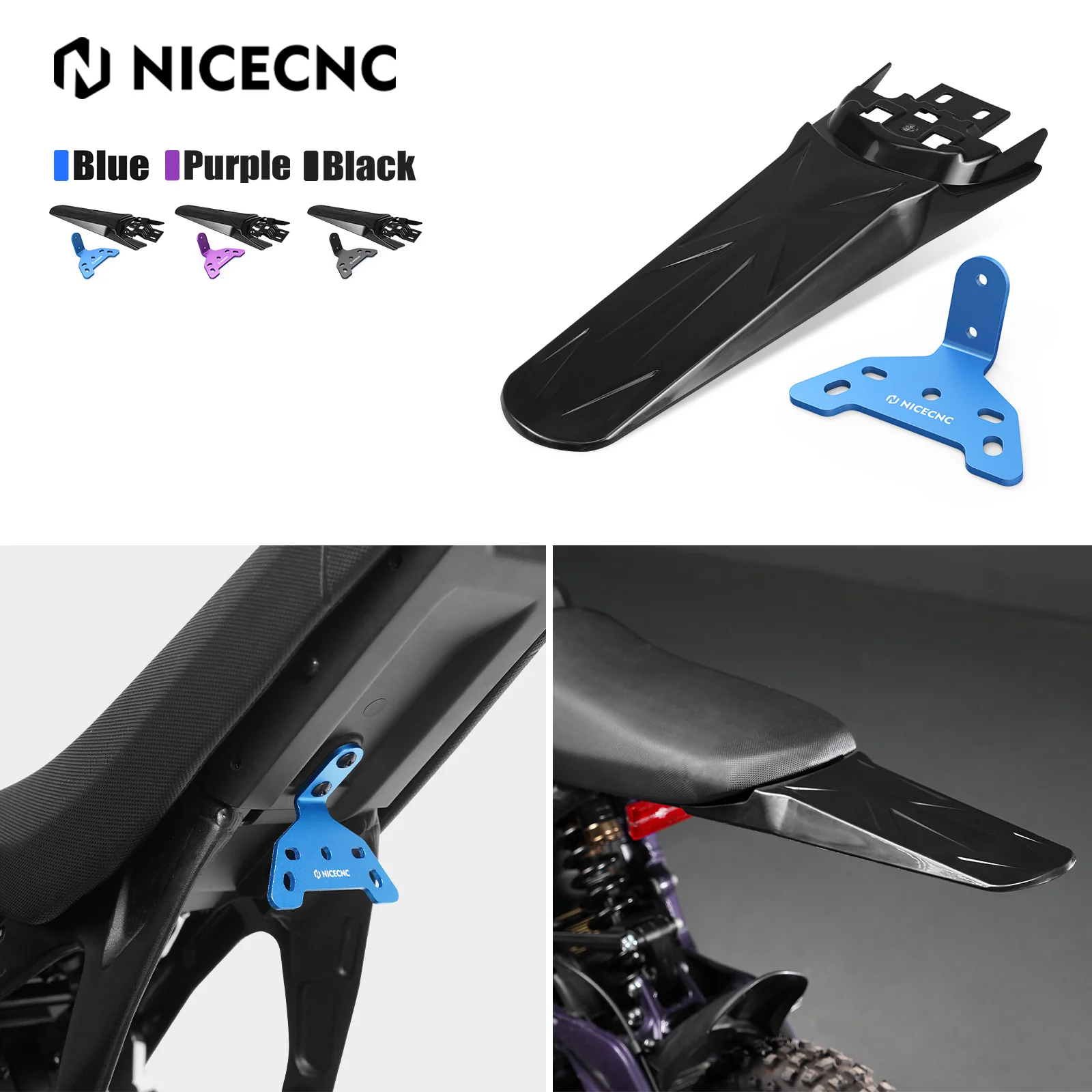 Tail Light Mounting Bracket & Extended Rear Fender For Surron Light Bee X/ S - Image 3
