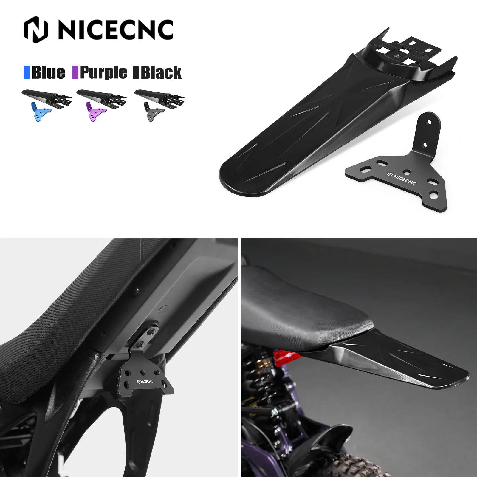 Tail Light Mounting Bracket & Extended Rear Fender For Surron Light Bee X/ S - Image 4