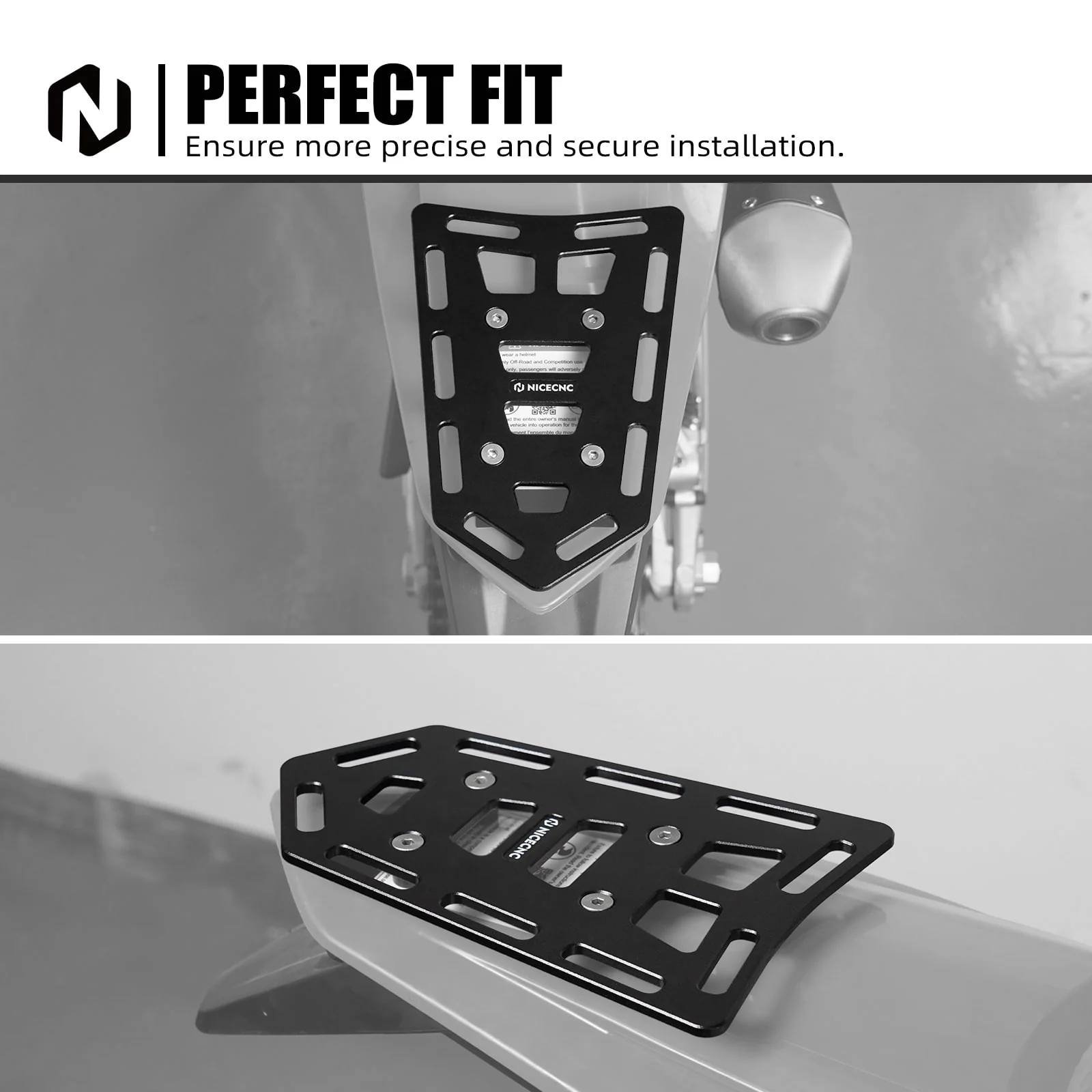 Universal Tail Rack For Dirt Dualsport Enduro Bike For KTM Husqvarna Beta GasGas Honda Yamaha - Image 3