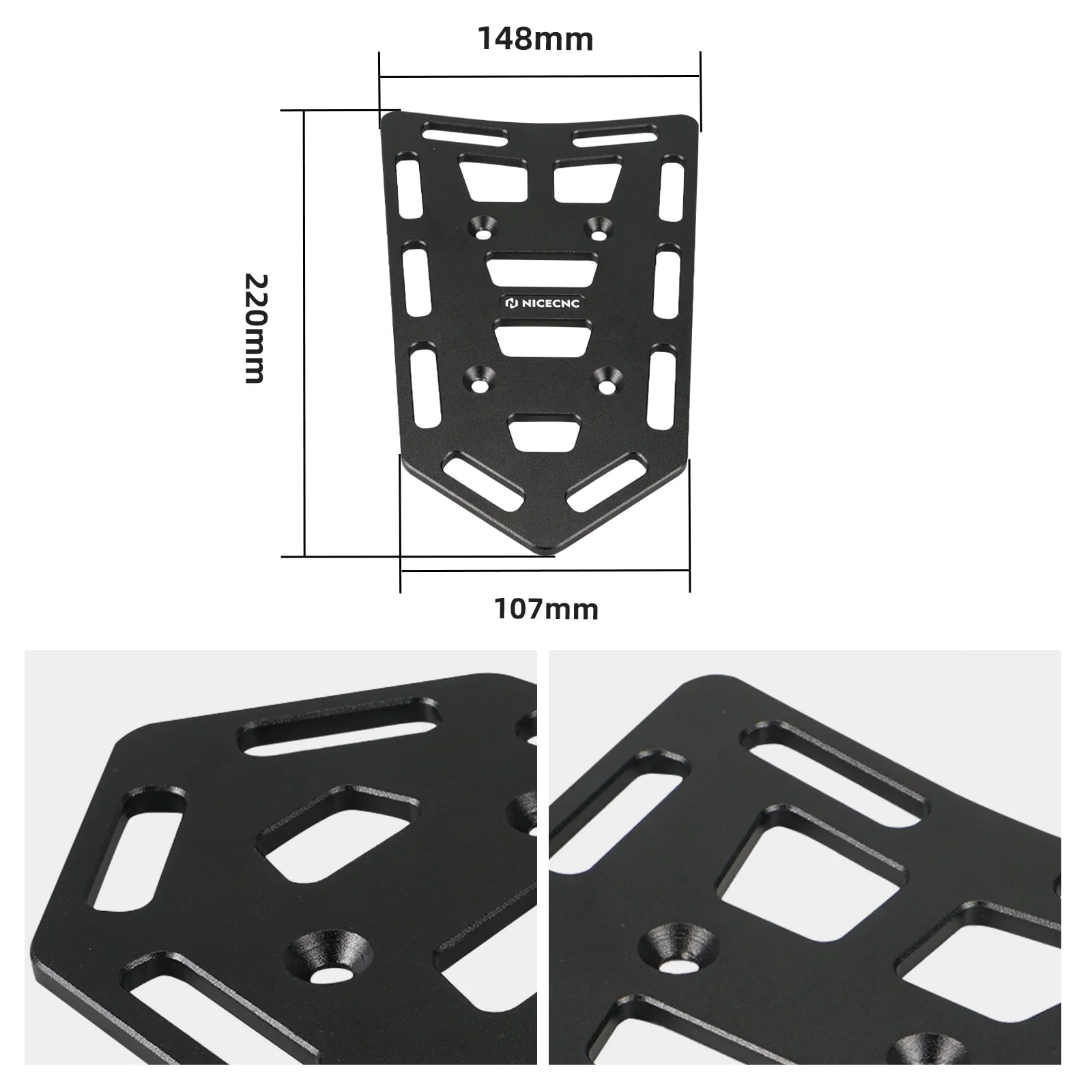 Universal Tail Rack For Dirt Dualsport Enduro Bike For KTM Husqvarna Beta GasGas Honda Yamaha - Image 4