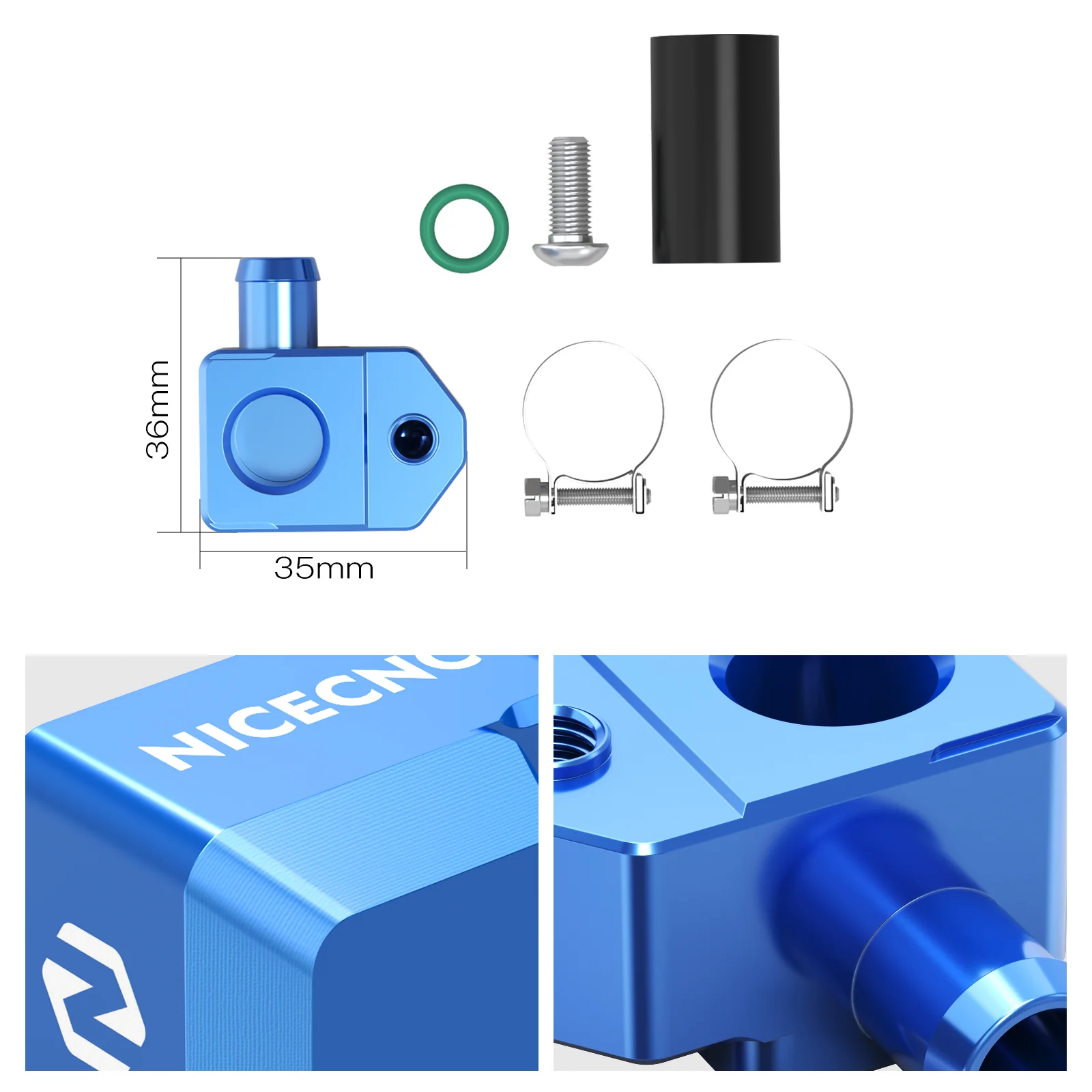 TBI Crankcase Pressure Sensor Bracket For KTM 125 250 300 SX XC 23-26 / 250 300 EXC XCW 24-26 - Image 13