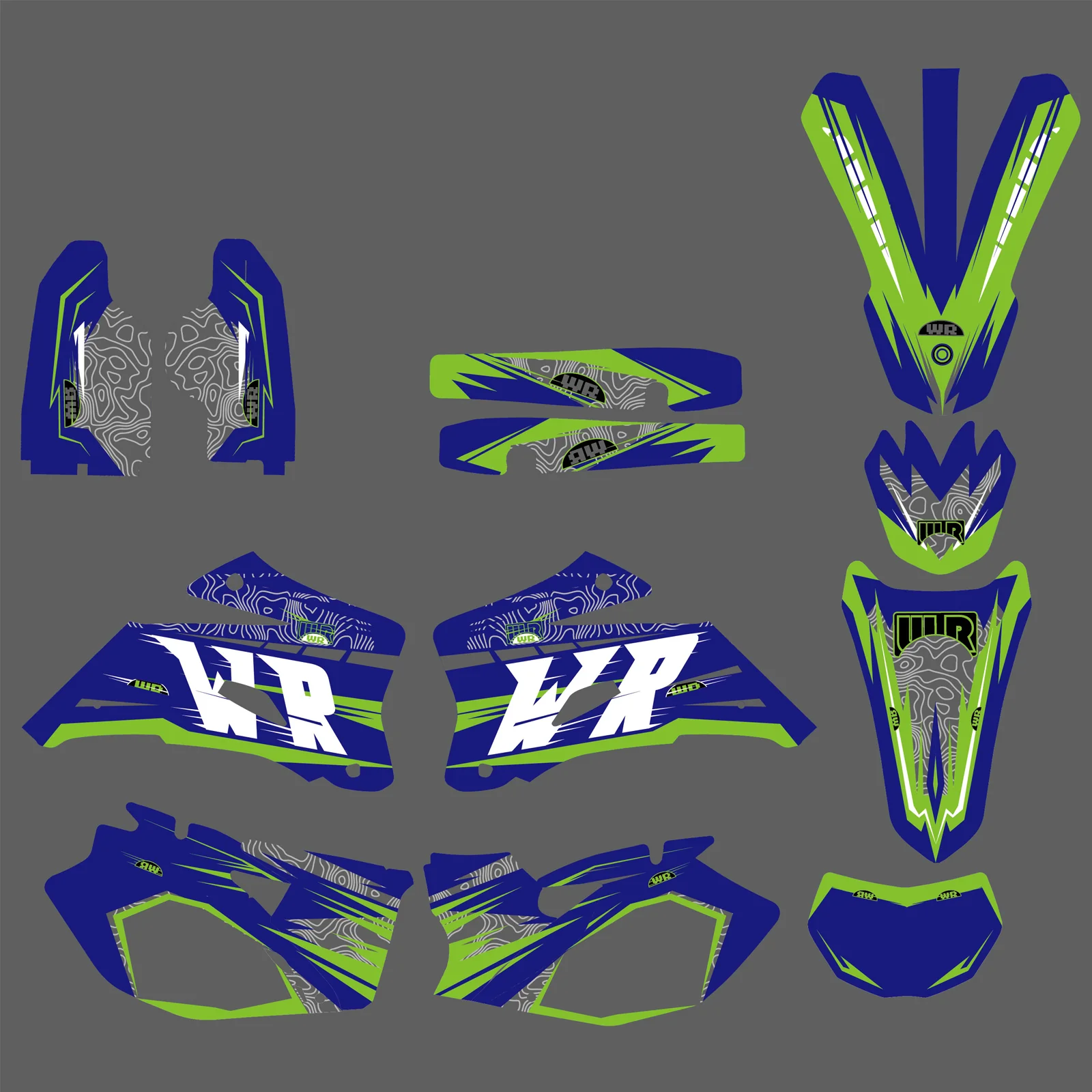 Team Decals Stickers Graphics Kit For Yamaha WR250F WR450F 2007-2011 - Image 4