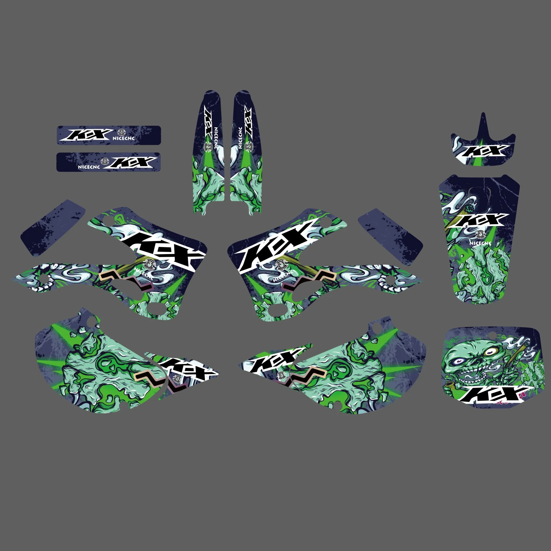 Team Graphics Background Decals For Kawasaki KX125/KX250 1999-2002 - Image 5