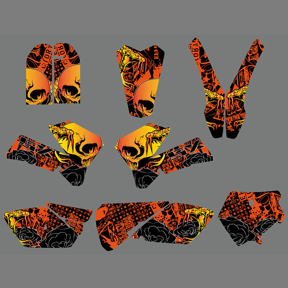 Team Graphics Backgrounds Decals For KTM 85 SX SX85 2006-2012 - Image 2