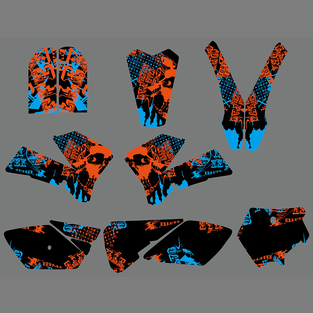 Team Graphics Backgrounds Decals For KTM 85 SX SX85 2006-2012 - Image 3