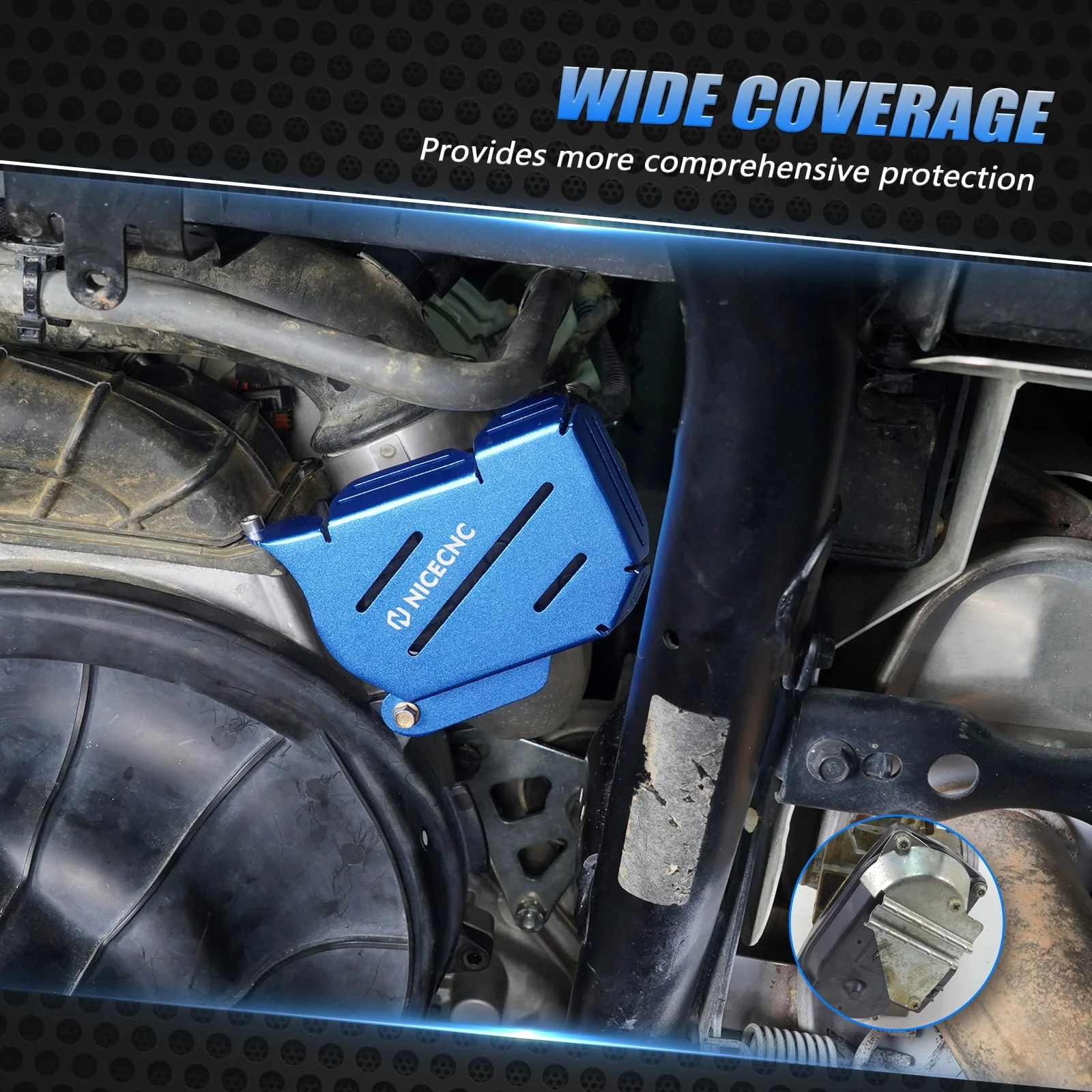 UTV Throttle Body Cover Guard Protector For Polaris RZR XP 4 TURBO EPS - Image 10
