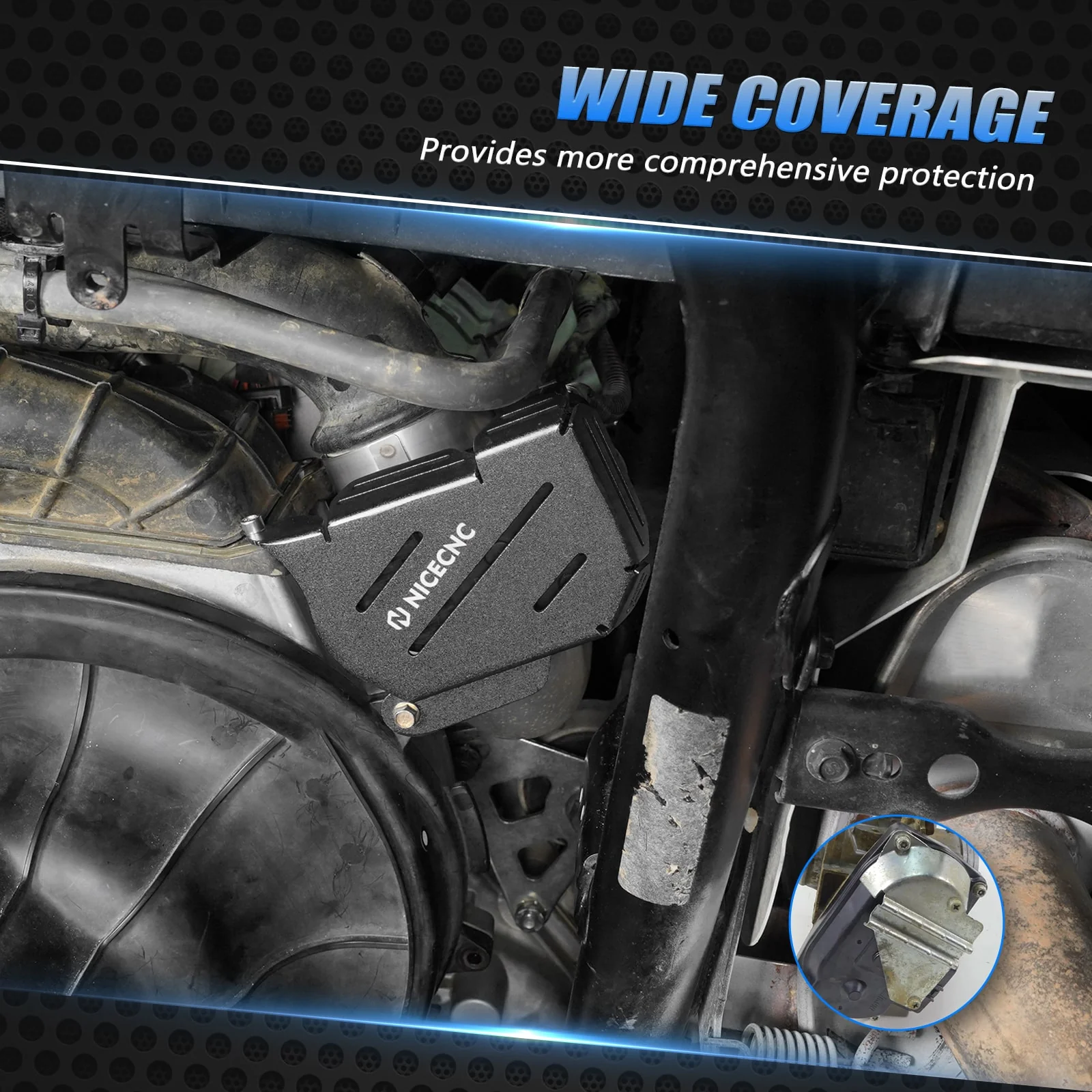 UTV Throttle Body Cover Guard Protector For Polaris RZR XP 4 TURBO EPS - Image 3