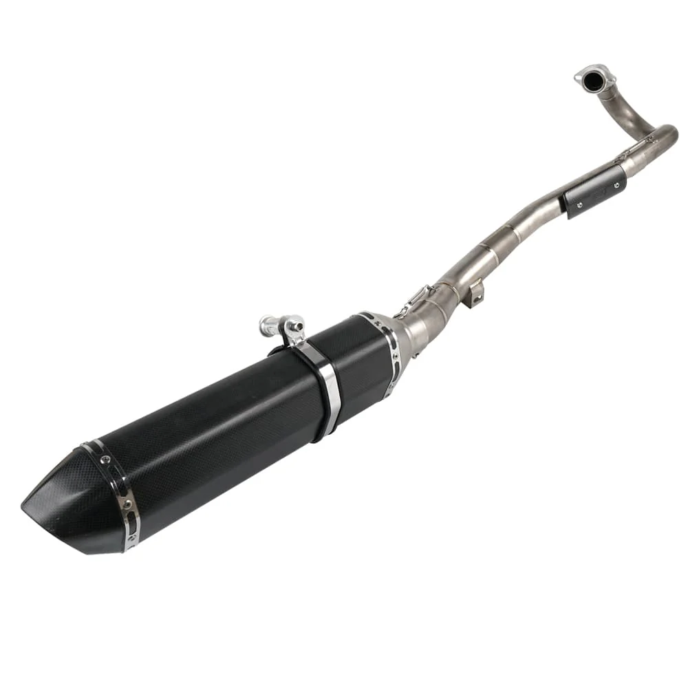 Full Exhaust Muffler Pipe System Set with Clamp Gasket For Suzuki DRZ400 DRZ400SM Kawasaki KLX400 - Image 3