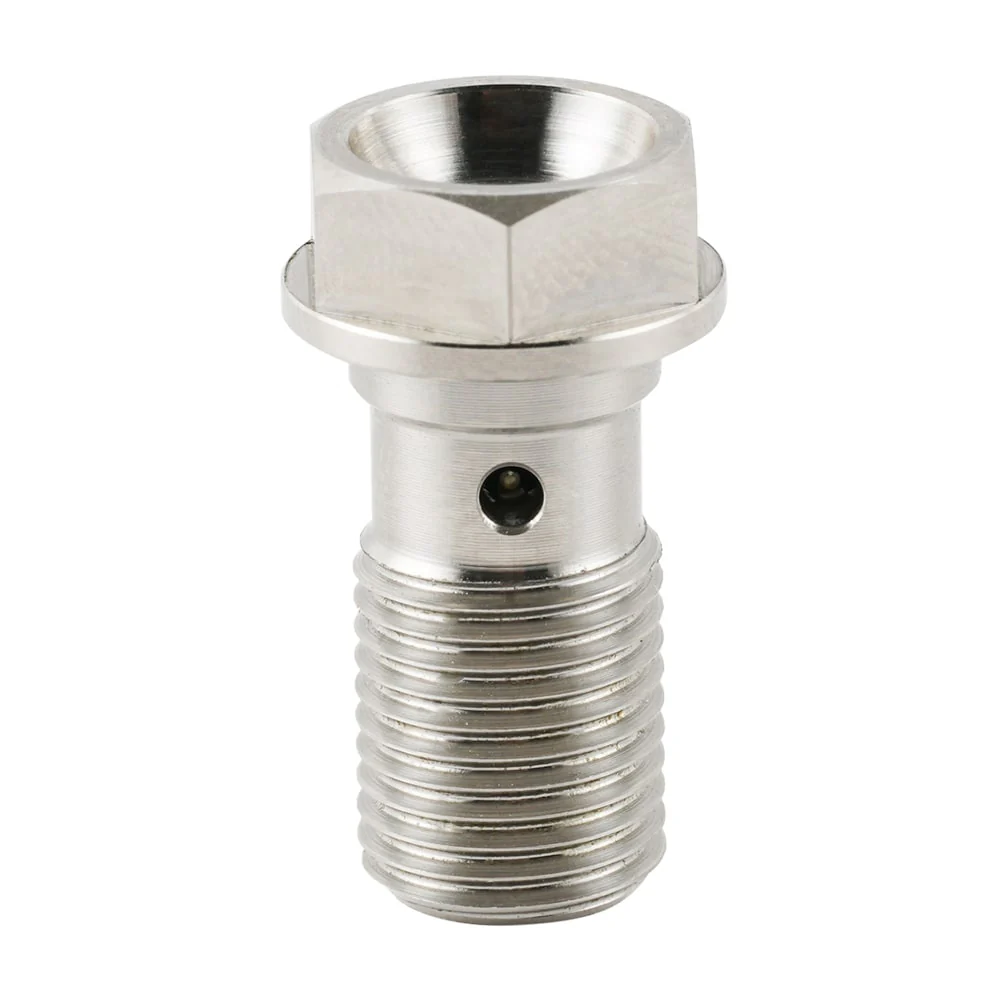 M10 x 1.0 Titanium Ti Banjo Bolt For Brembo Single Brake Line - Image 3