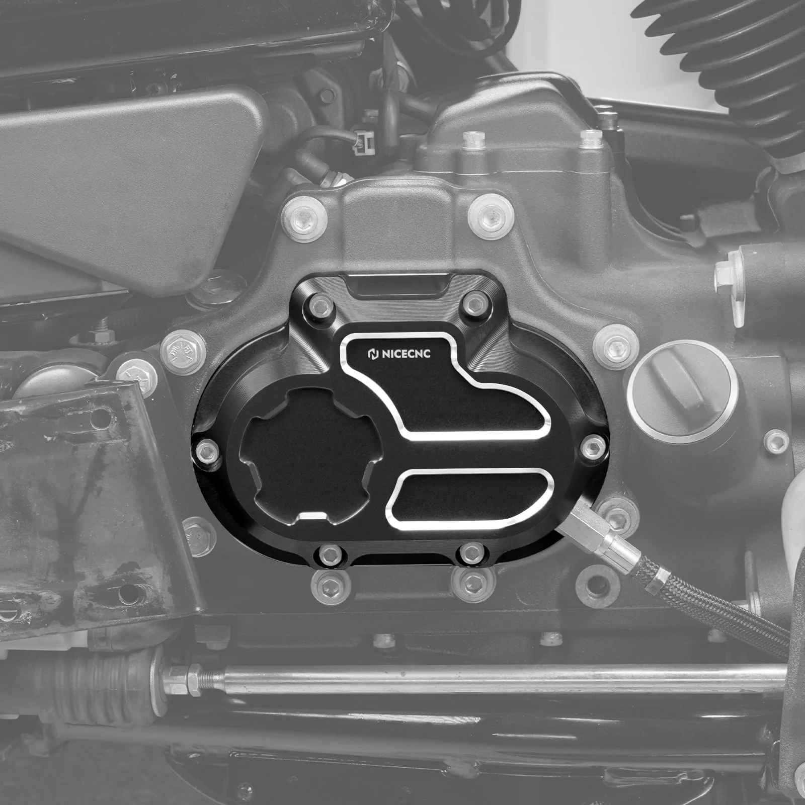 Transmission Side Cover For Harley Dyna Twin Cam Models 2006-2017 - Image 3