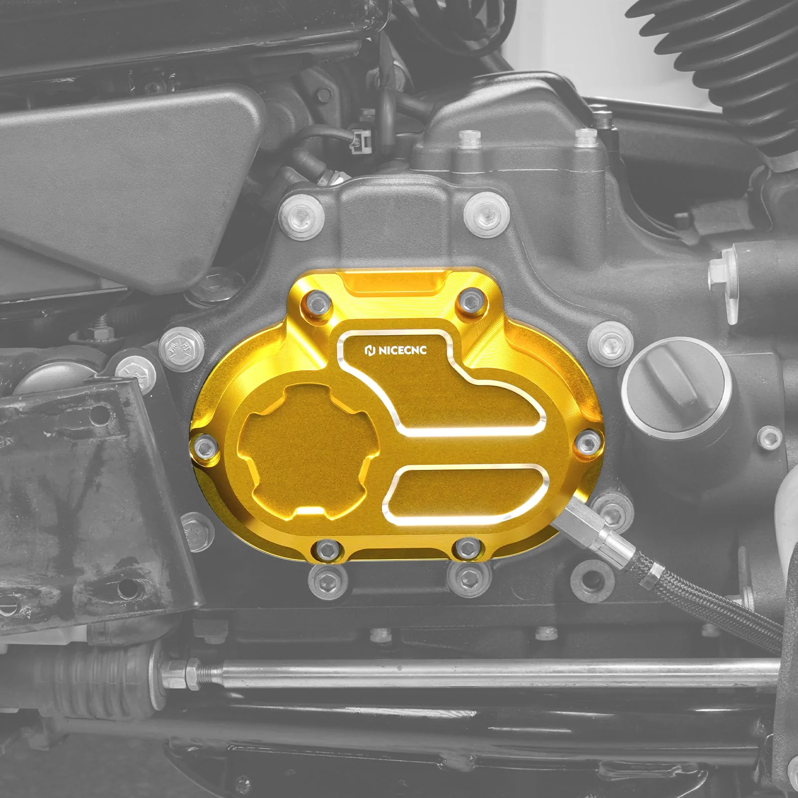 Transmission Side Cover For Harley Dyna Twin Cam Models 2006-2017 - Image 4