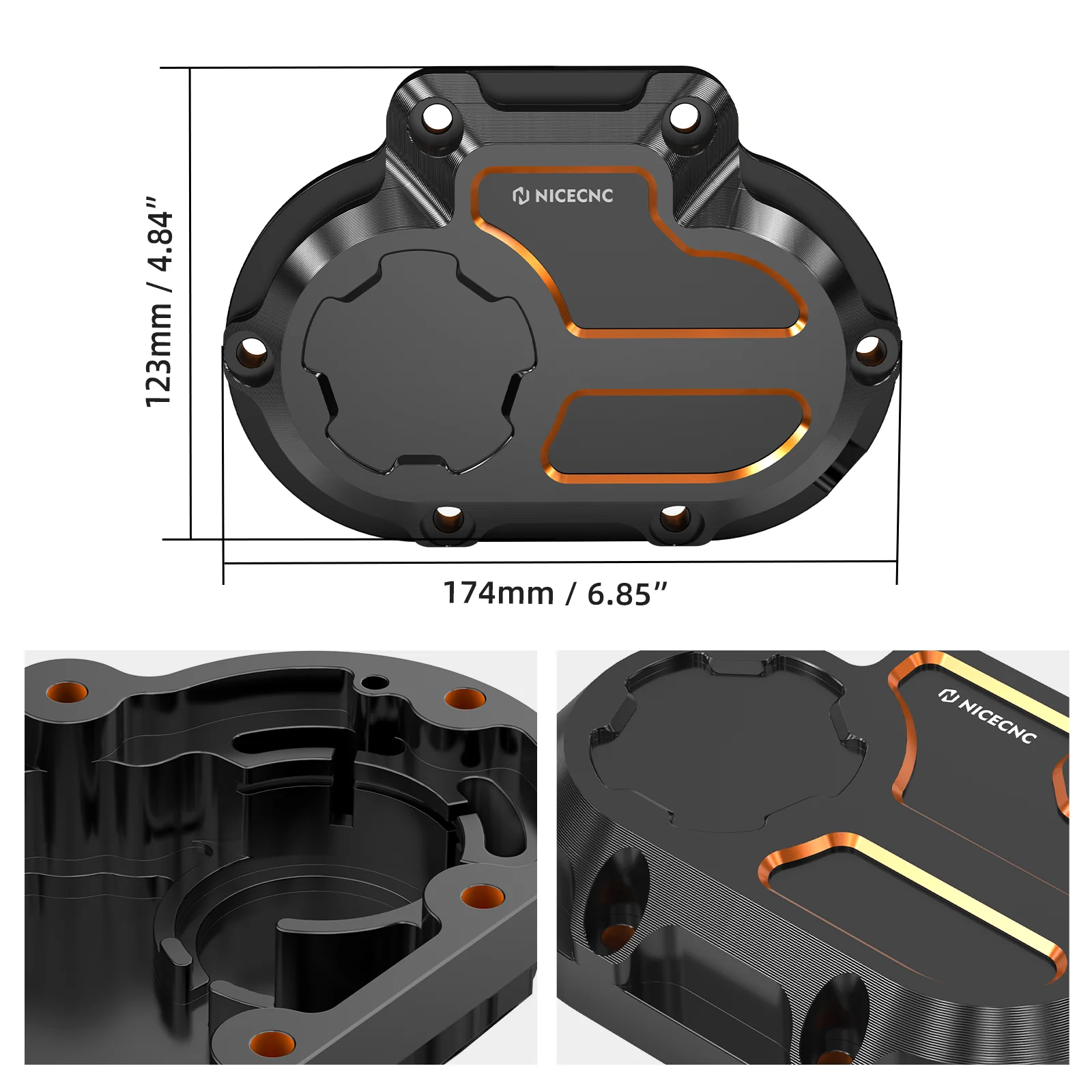 Transmission Side Cover For Harley Dyna Twin Cam Models 2006-2017 - Image 6