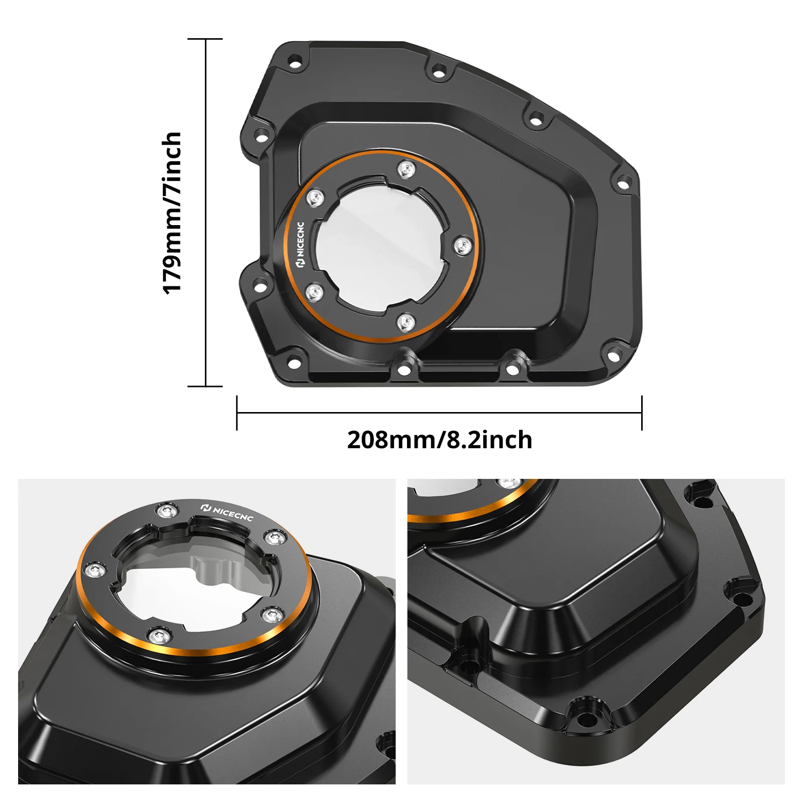 Transparent Cam Shaft Cover For Harley Road King 2001-2016 Dyna / Softail 2001-2017 - Image 6