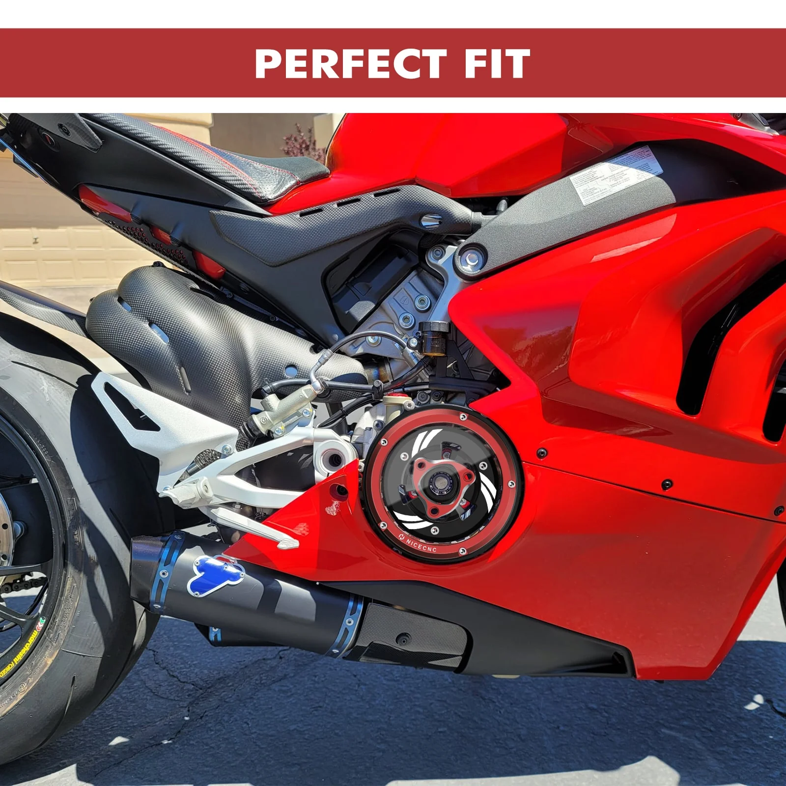 Clear Clutch Cover Spring Retainer Pressure Plate For Ducati 955 Panigale V2 2020 - 2024 - Image 3
