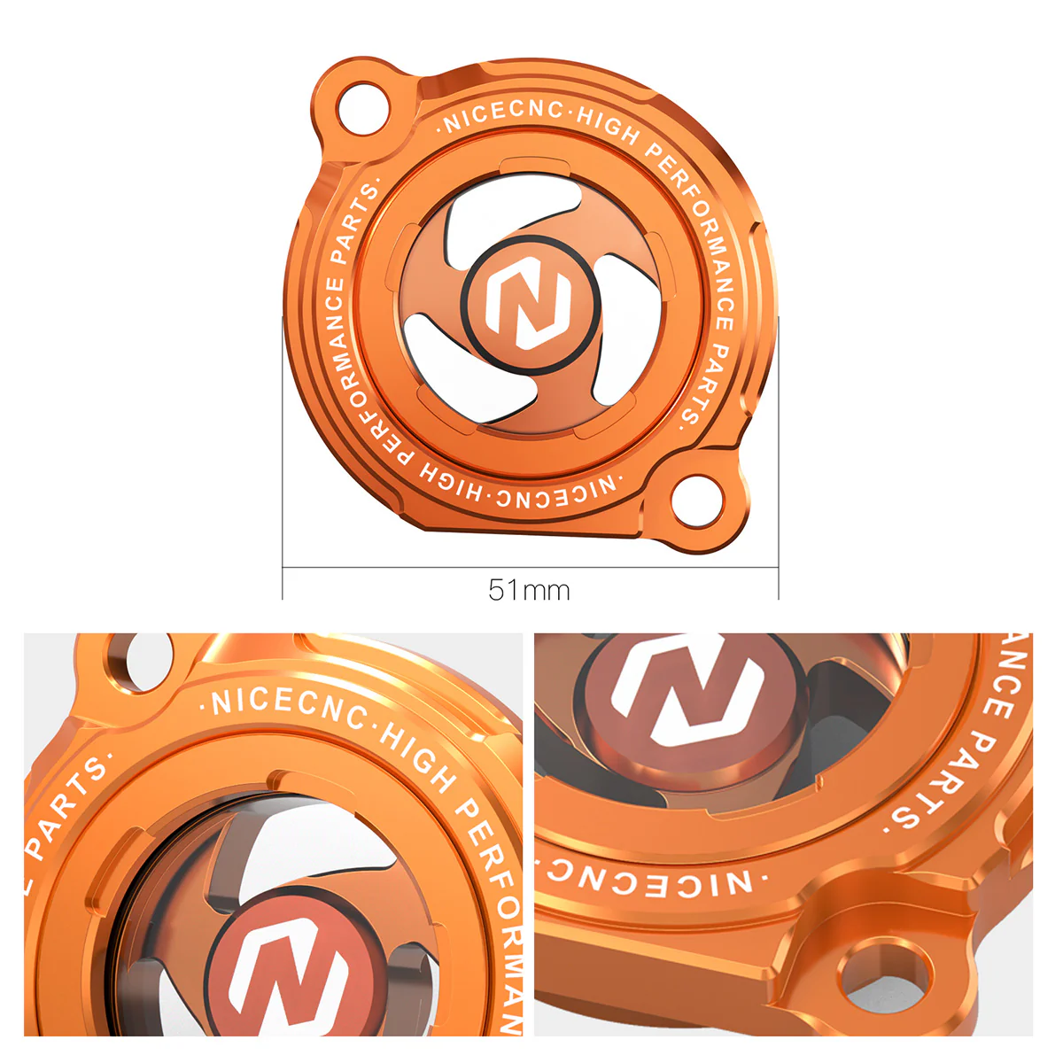 Transparent Oil Filter Cover Cap For KTM 250-625 950 Adv/Super Enduro 990 Adv/Super Duke - Image 3