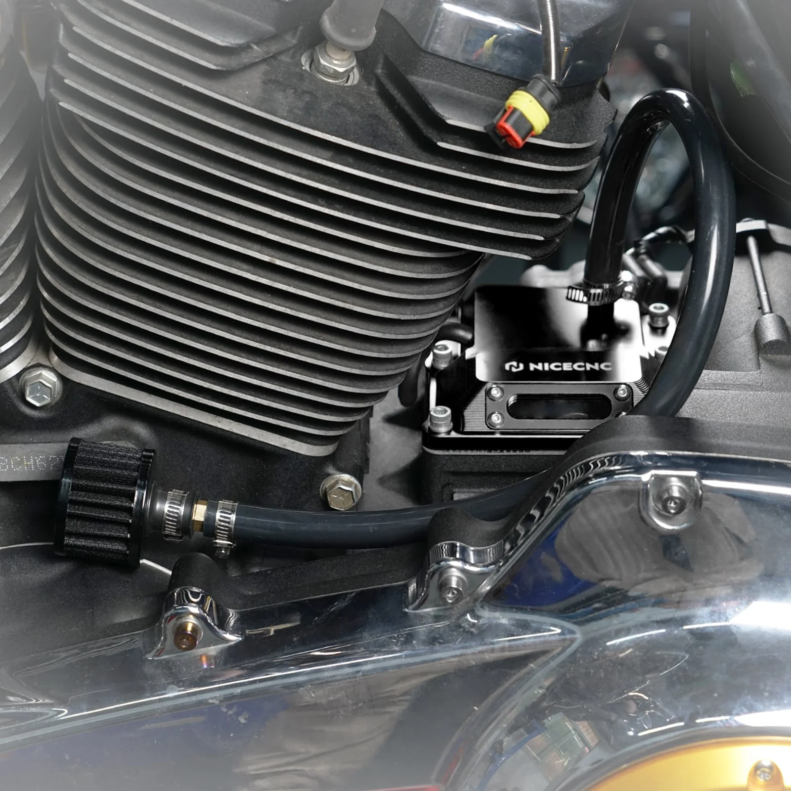 Transparent Vented Transmission Top Cover For Harley-Davidson M8 Engine 2017-2024 - Image 3