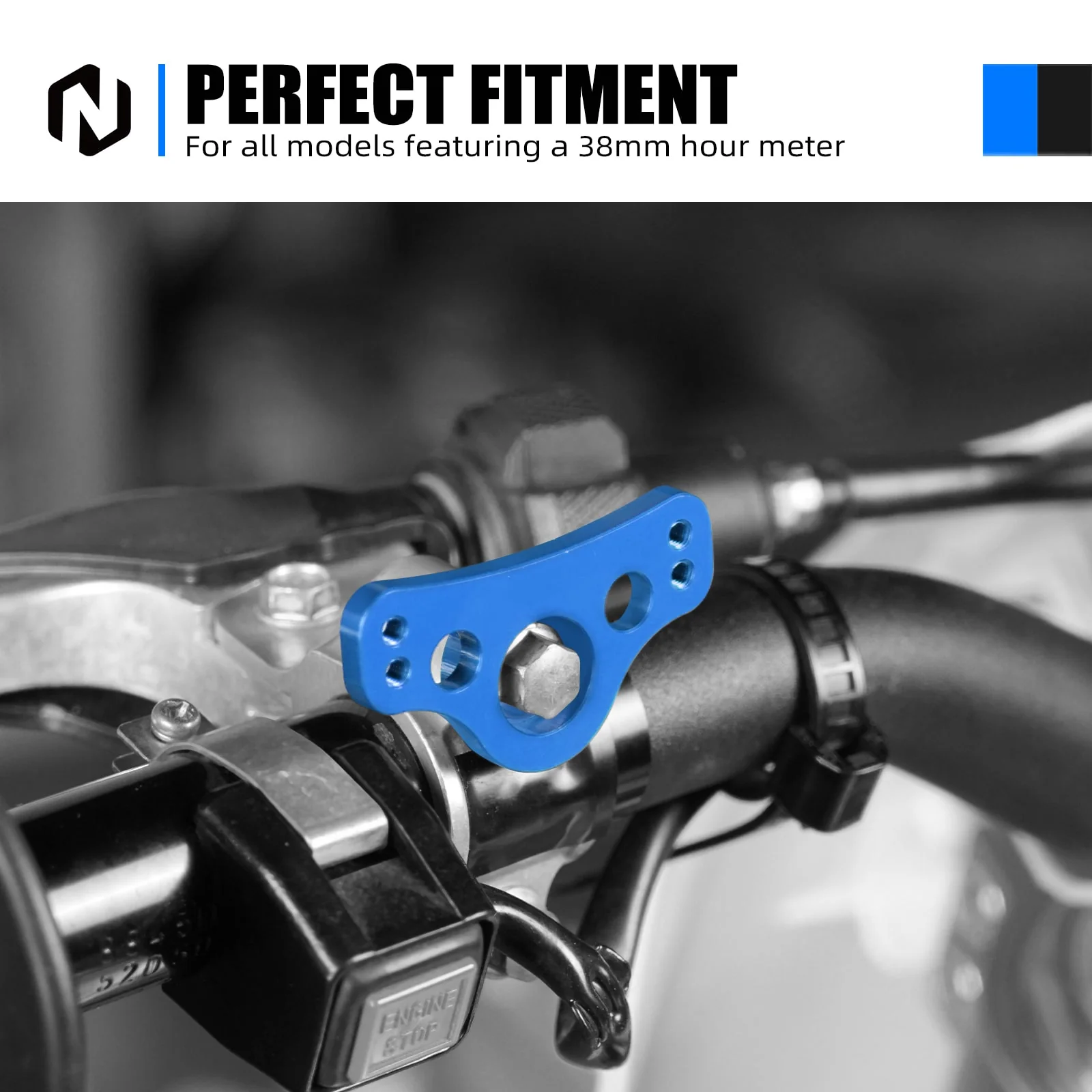 Universal 38MM Hour Meter Mounting Bracket For Dirt Bike KTM Yamaha Honda Kawasaki Suzuki - Image 3