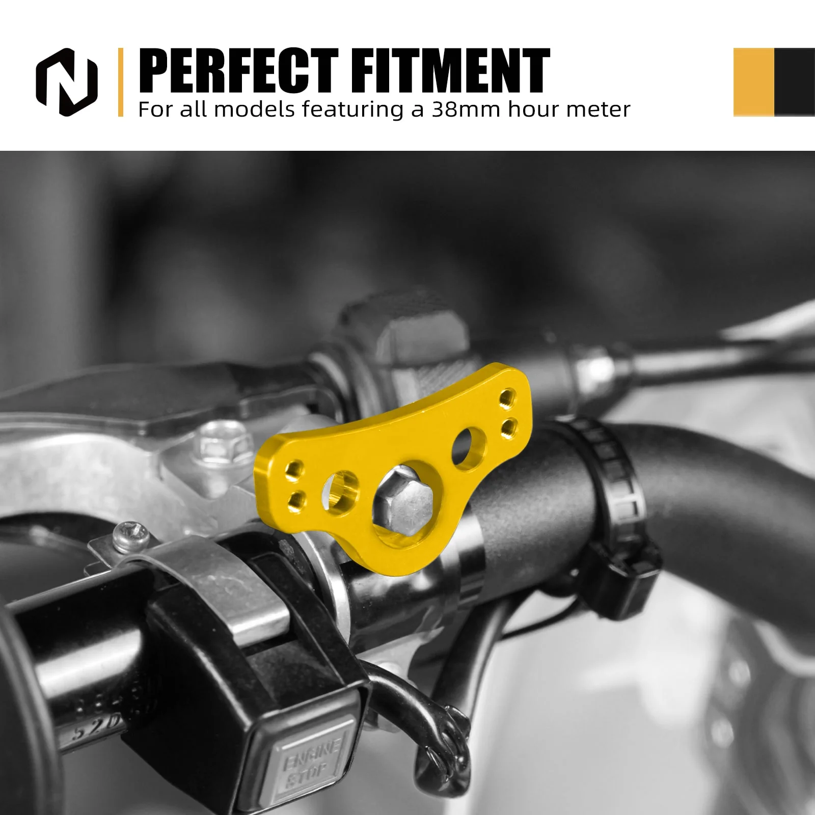 Universal 38MM Hour Meter Mounting Bracket For Dirt Bike KTM Yamaha Honda Kawasaki Suzuki - Image 5
