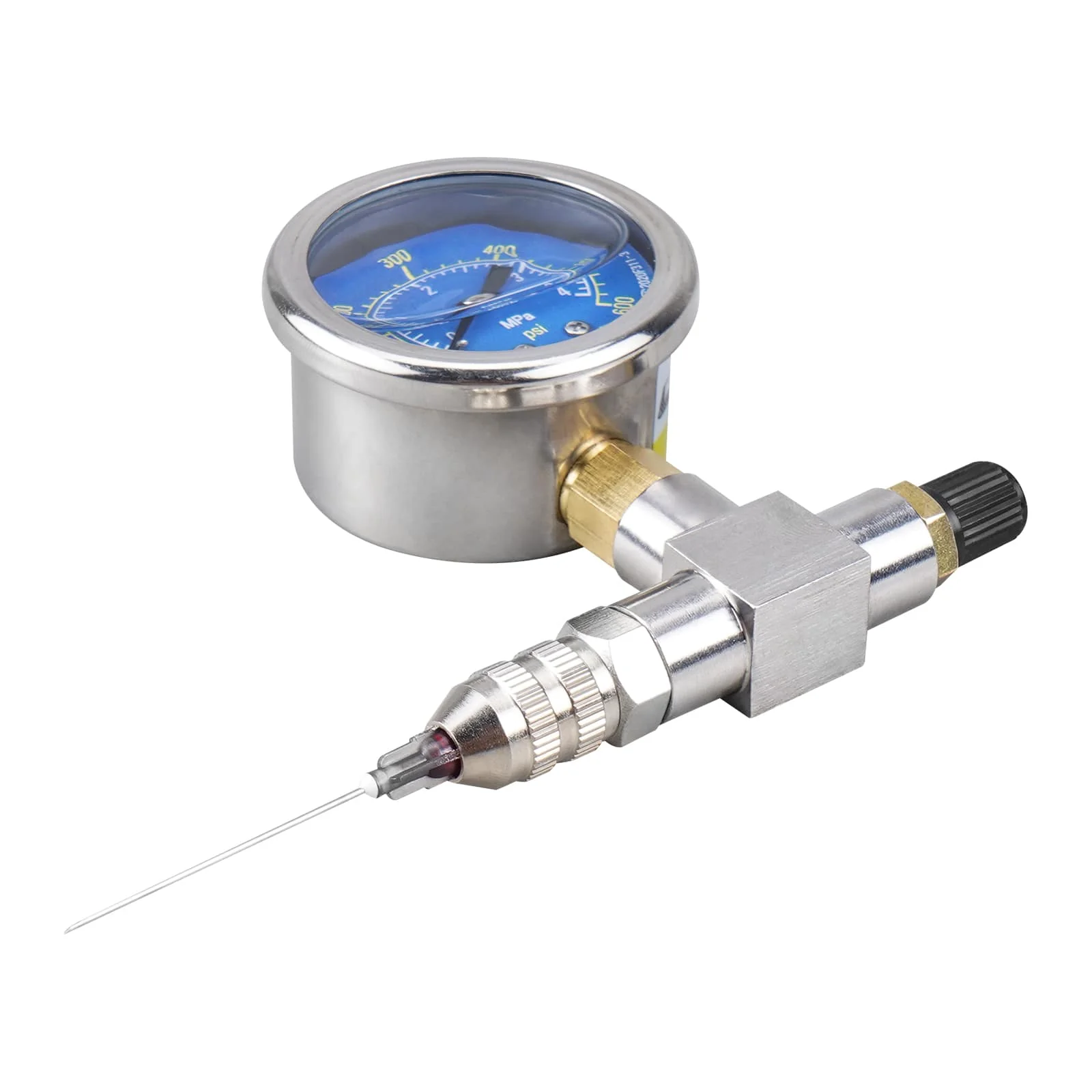 Universal 600psi Shock Nitrogen Gauge Needle Fill Tool For Yamaha YZX Polaris RZR Can Am - Image 5