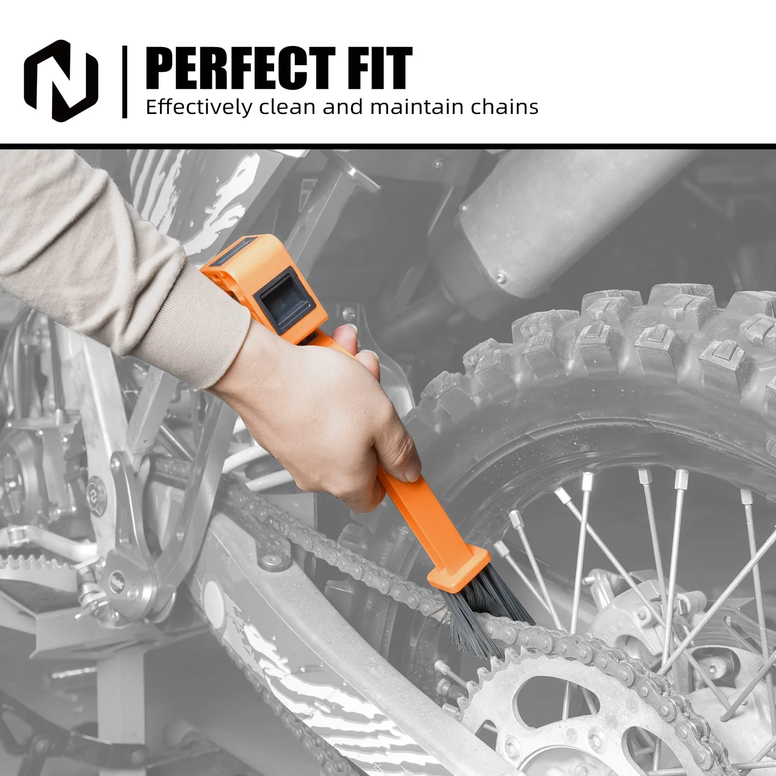 Gear Chain Cleaning Brush Wash Scrubber Tool For GasGas EX/EC/MC/EX F 125-450 - Image 3