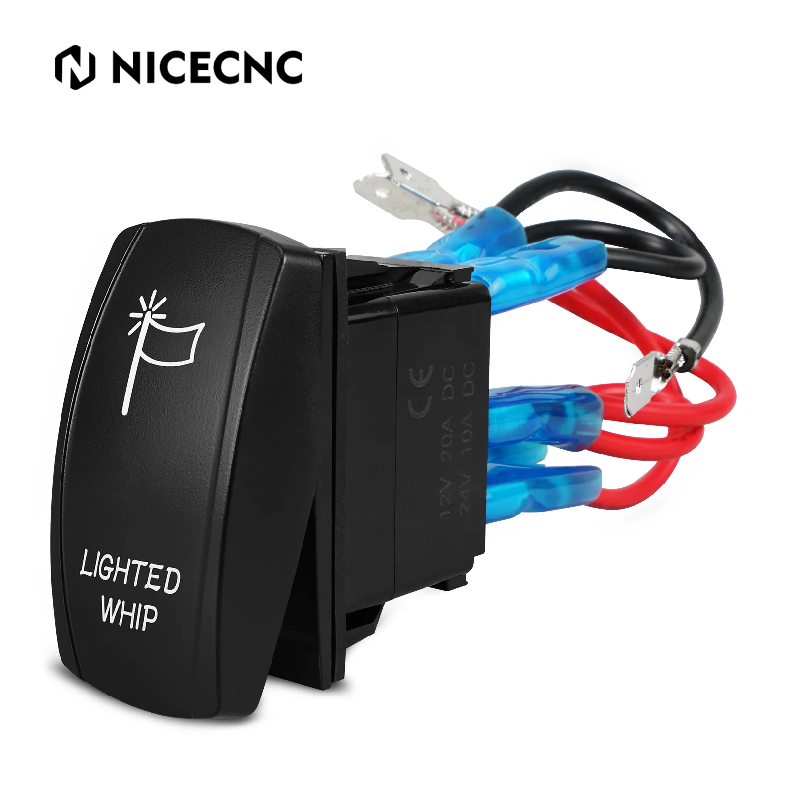 UTV ATV 12V 20A LED Light Rocker Switch ON-OFF Toggle Switch Laser - Image 4