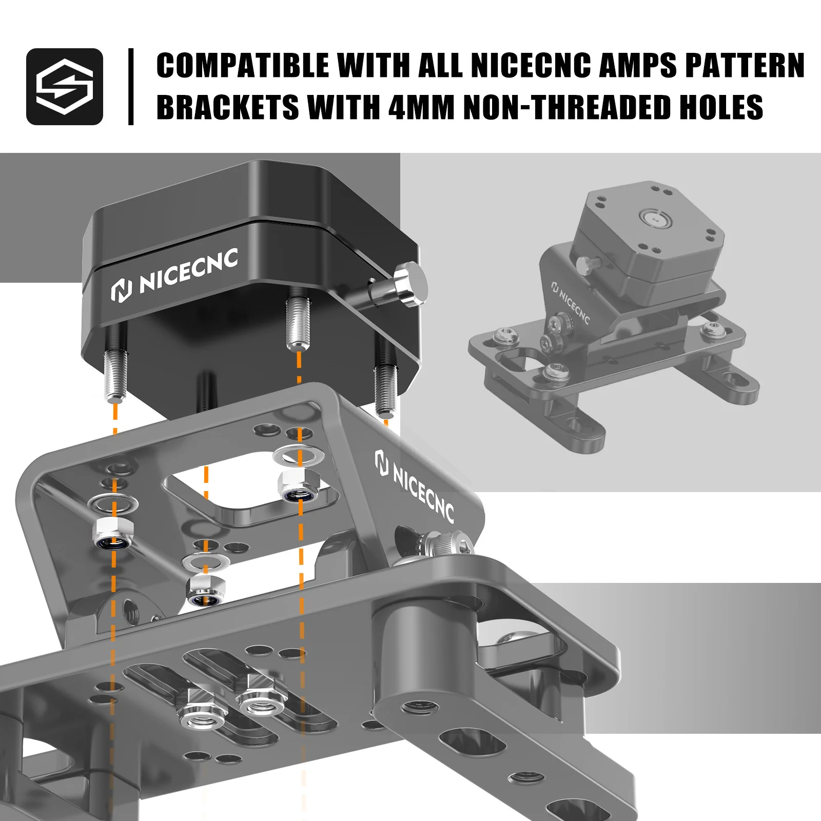 Universal Motorcycle Rotatable AMPS GPS Swivel Mount Bracket - Image 2