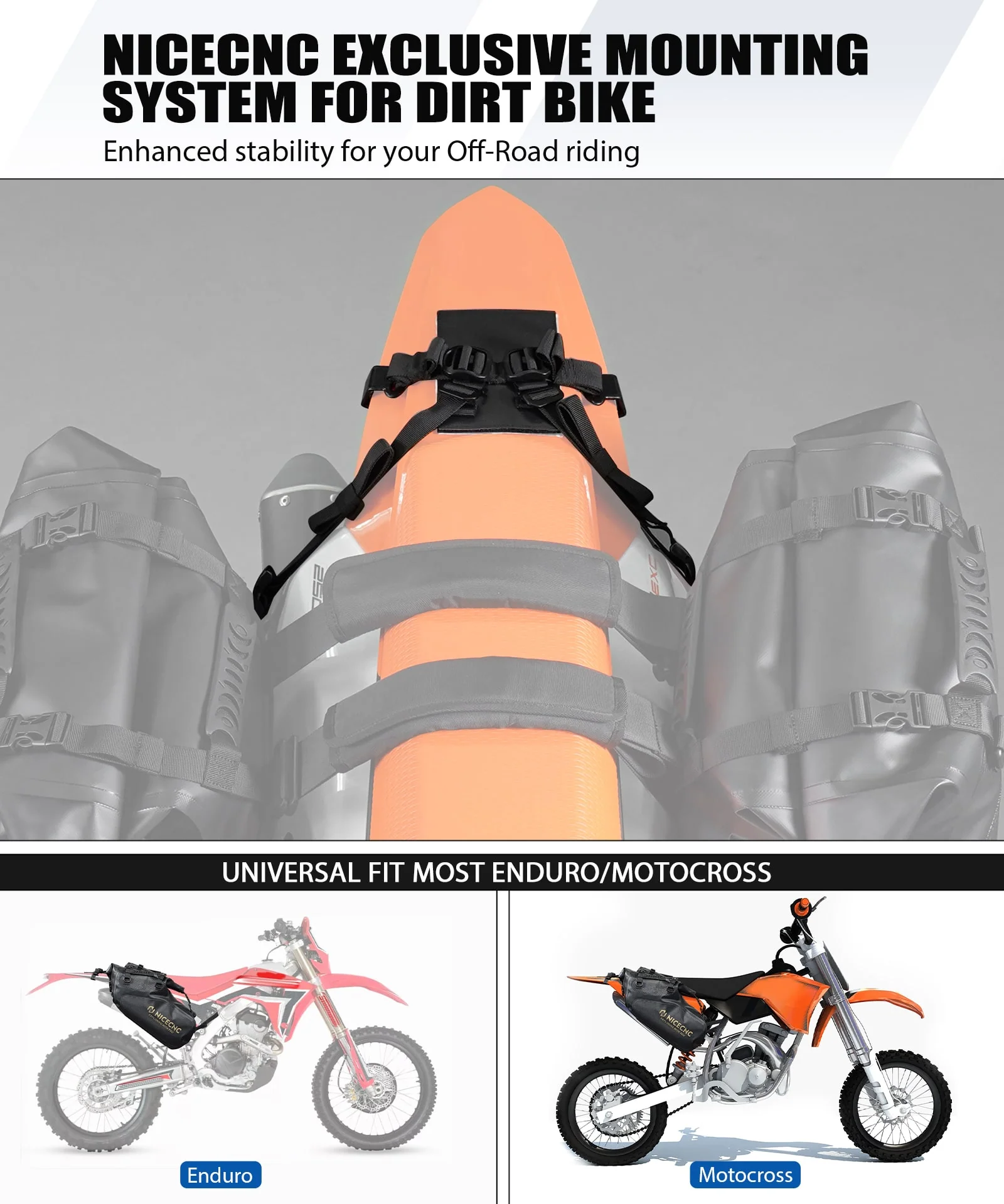 Universal Saddlebags 28L Waterproof For Adventure Sport Motorcycle Racks - Image 10