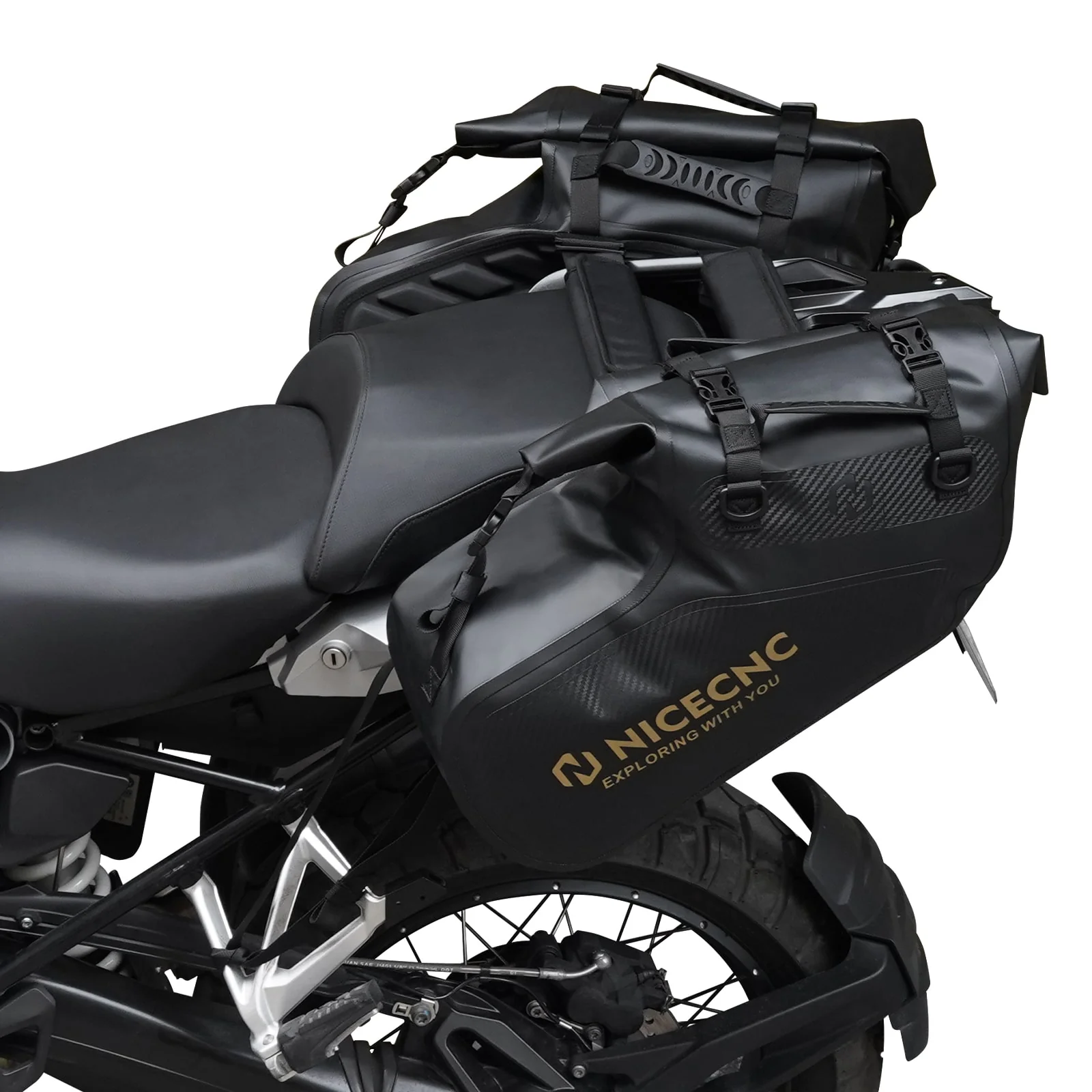 Universal Saddlebags 28L Waterproof For Adventure Sport Motorcycle Racks - Image 4
