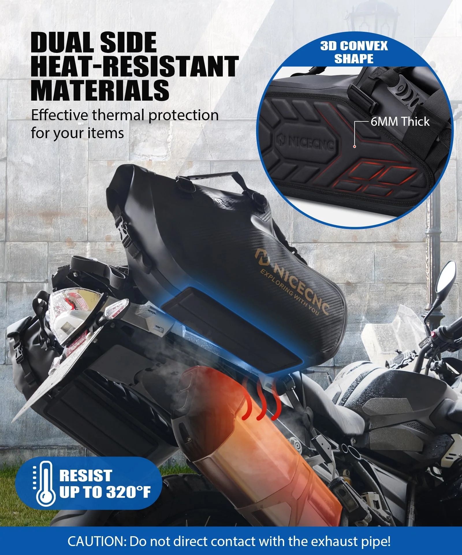 Universal Saddlebags 28L Waterproof For Adventure Sport Motorcycle Racks - Image 7