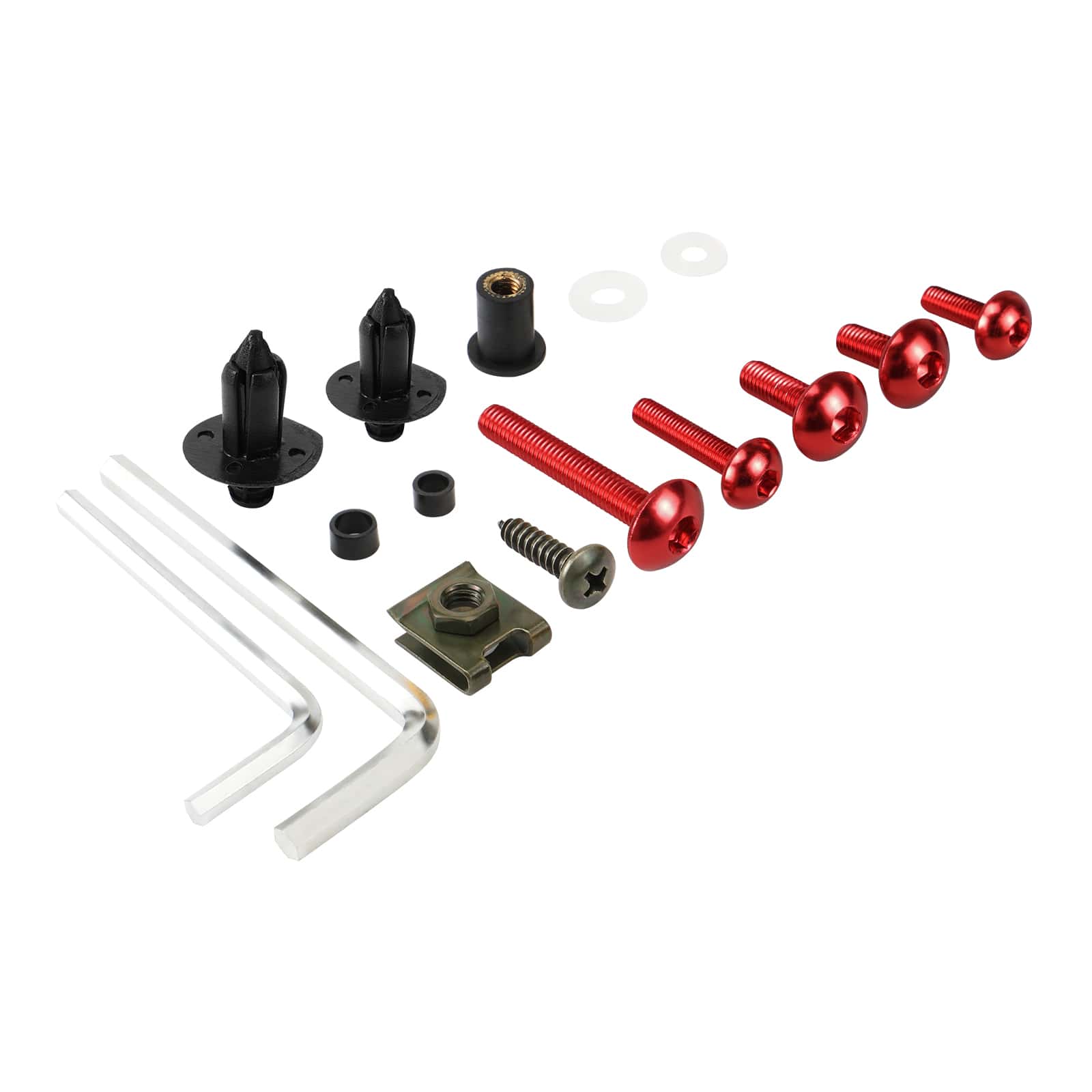Universal Motorcycle Sportbikes Racing Fairing Bolts Kit Fastener Clips Screws - Image 11