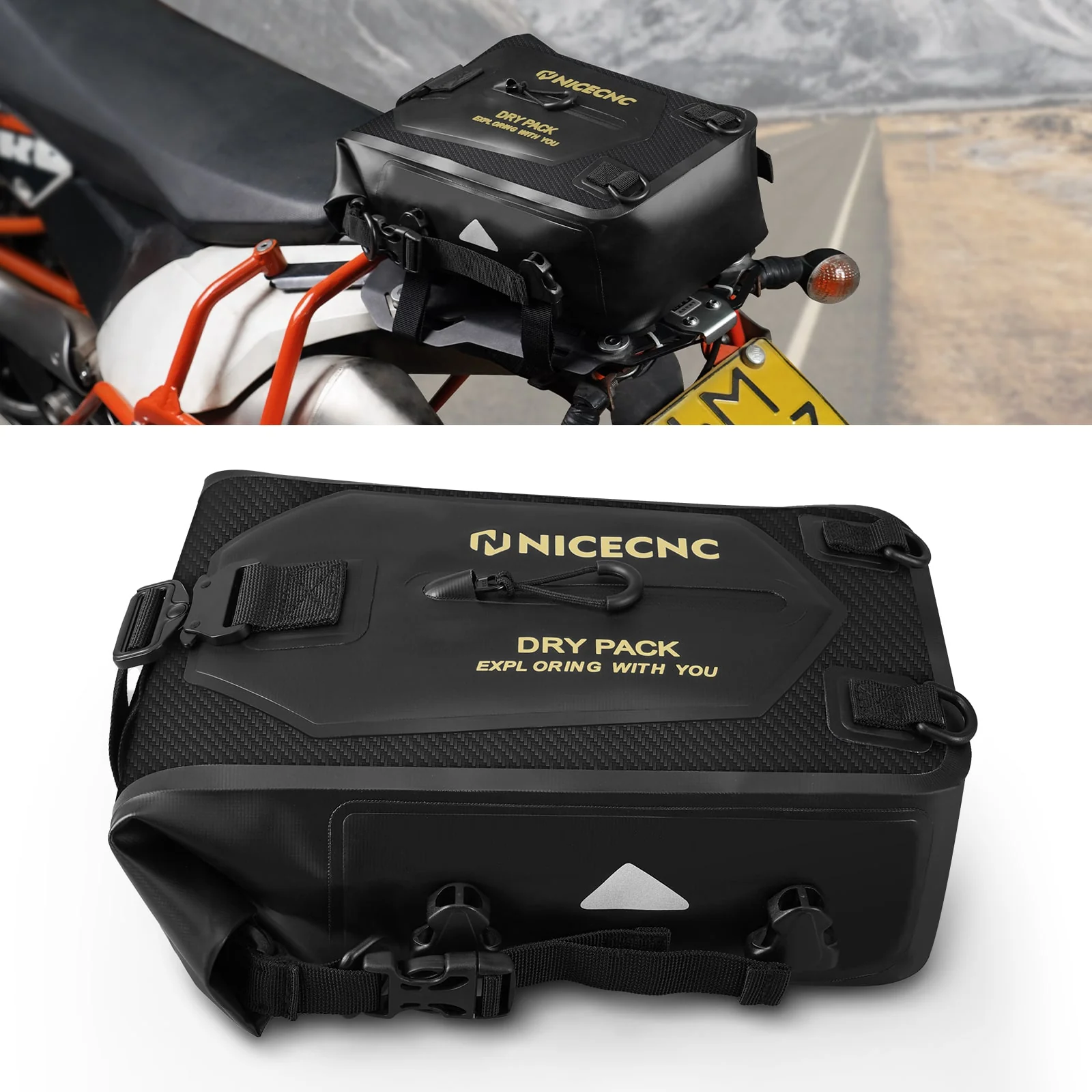 Universal Crash Bar Bag Motorcycle 7L Dry Luggage Bag(Only Ship to US) - Image 17