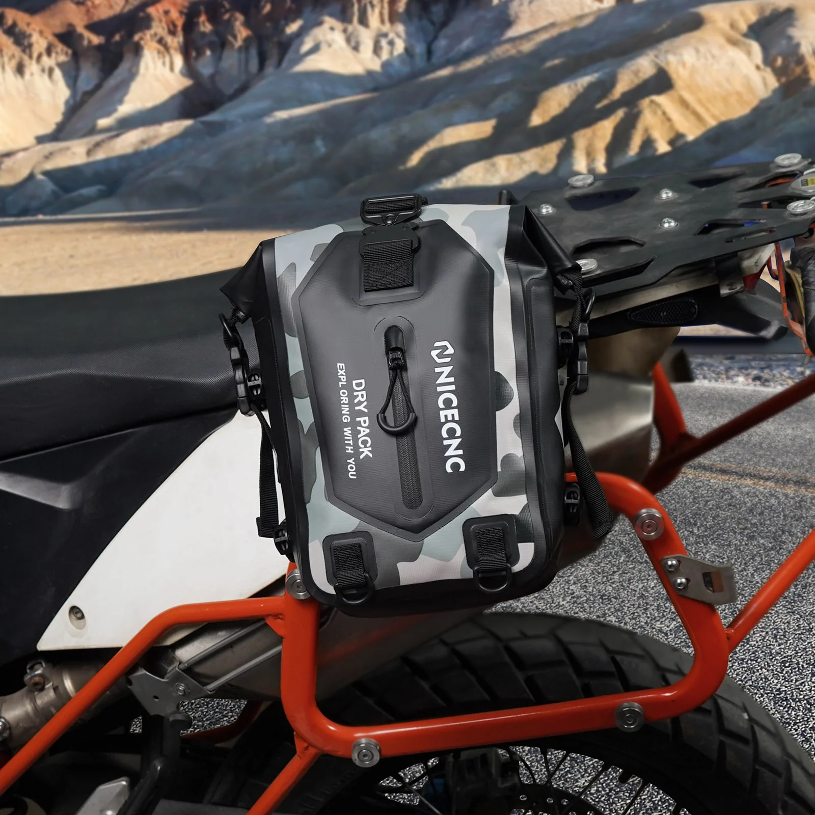 Universal Crash Bar Bag Motorcycle 7L Dry Luggage Bag(Only Ship to US) - Image 3