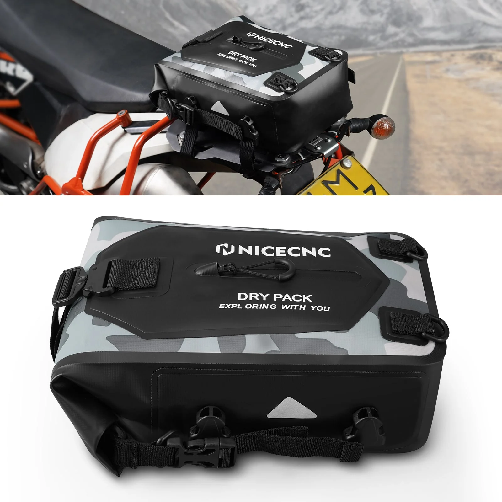 Universal Crash Bar Bag Motorcycle 7L Dry Luggage Bag(Only Ship to US) - Image 4