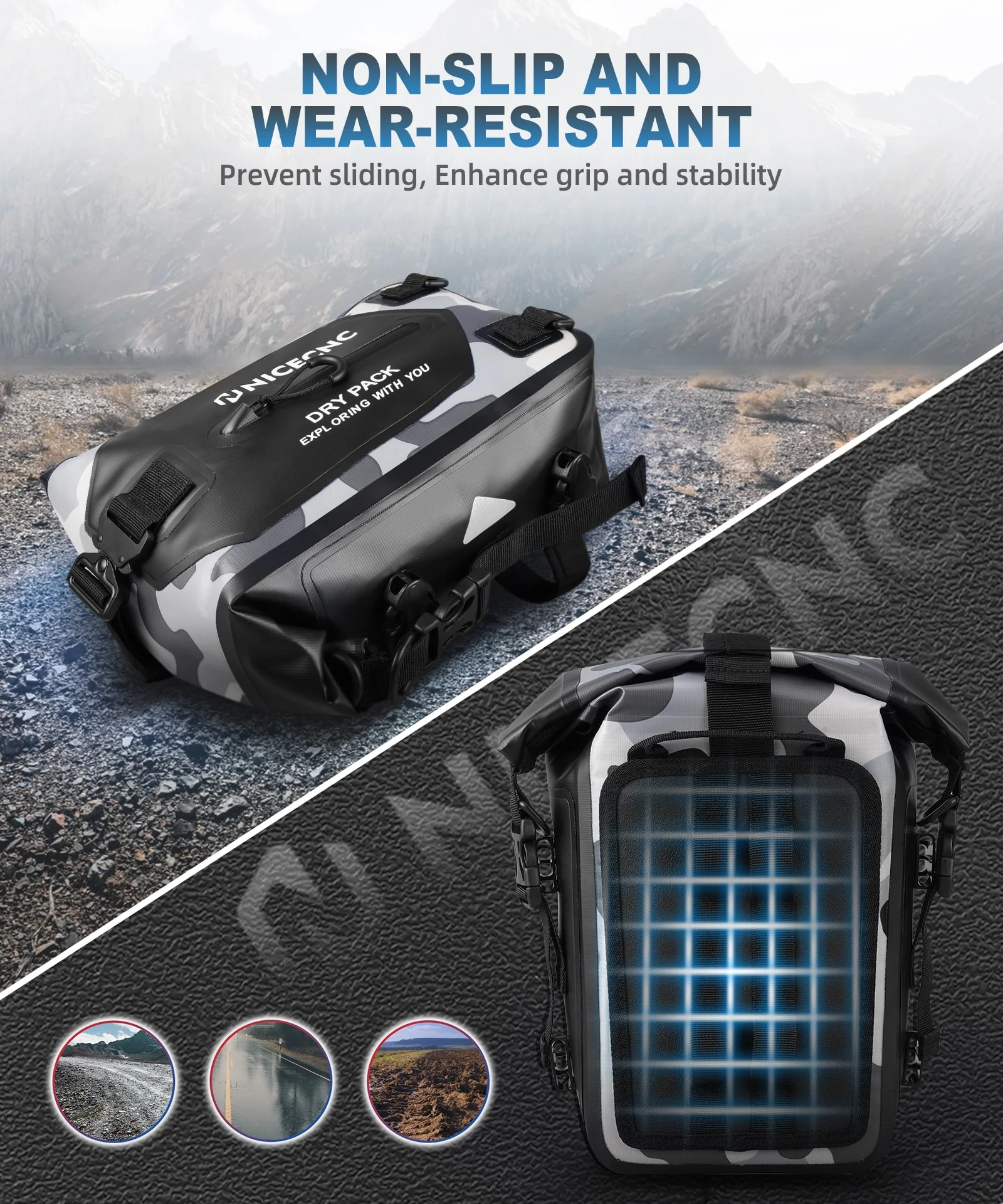 Universal Crash Bar Bag Motorcycle 7L Dry Luggage Bag(Only Ship to US) - Image 9