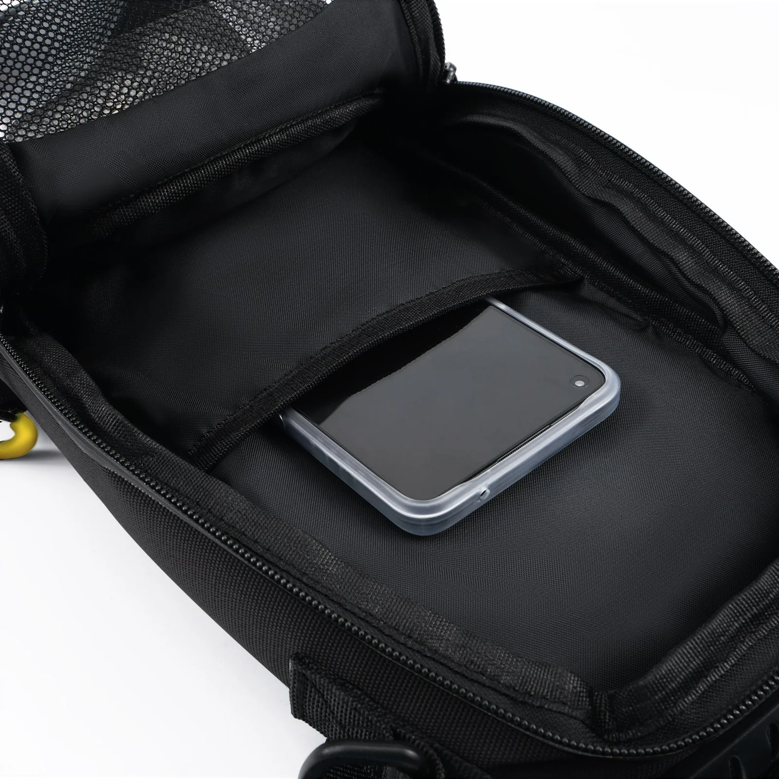 Universal Motorcycle Magnetic Tank Bag Front Fuel Storage Saddle Bag Touchscreen - Image 7