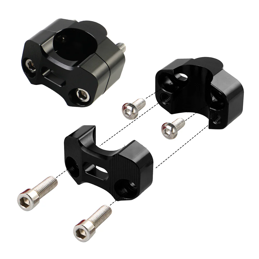 Universal Off-Road Motorcycle ATV Handlebar Mounts 7/8" to 1 1/8" Fat Bar Adapter Kit Riser - Image 19