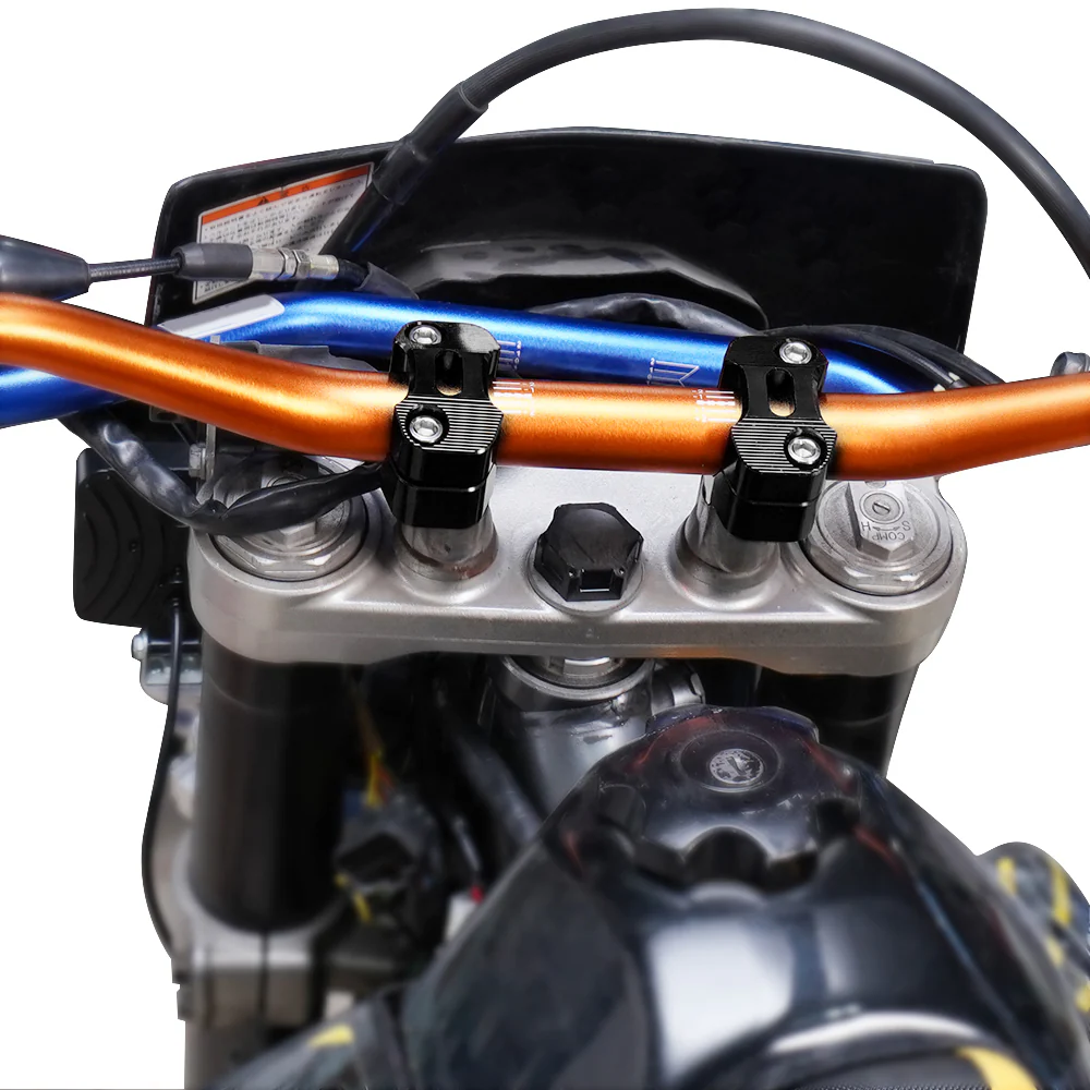 Universal Off-Road Motorcycle ATV Handlebar Mounts 7/8" to 1 1/8" Fat Bar Adapter Kit Riser - Image 3