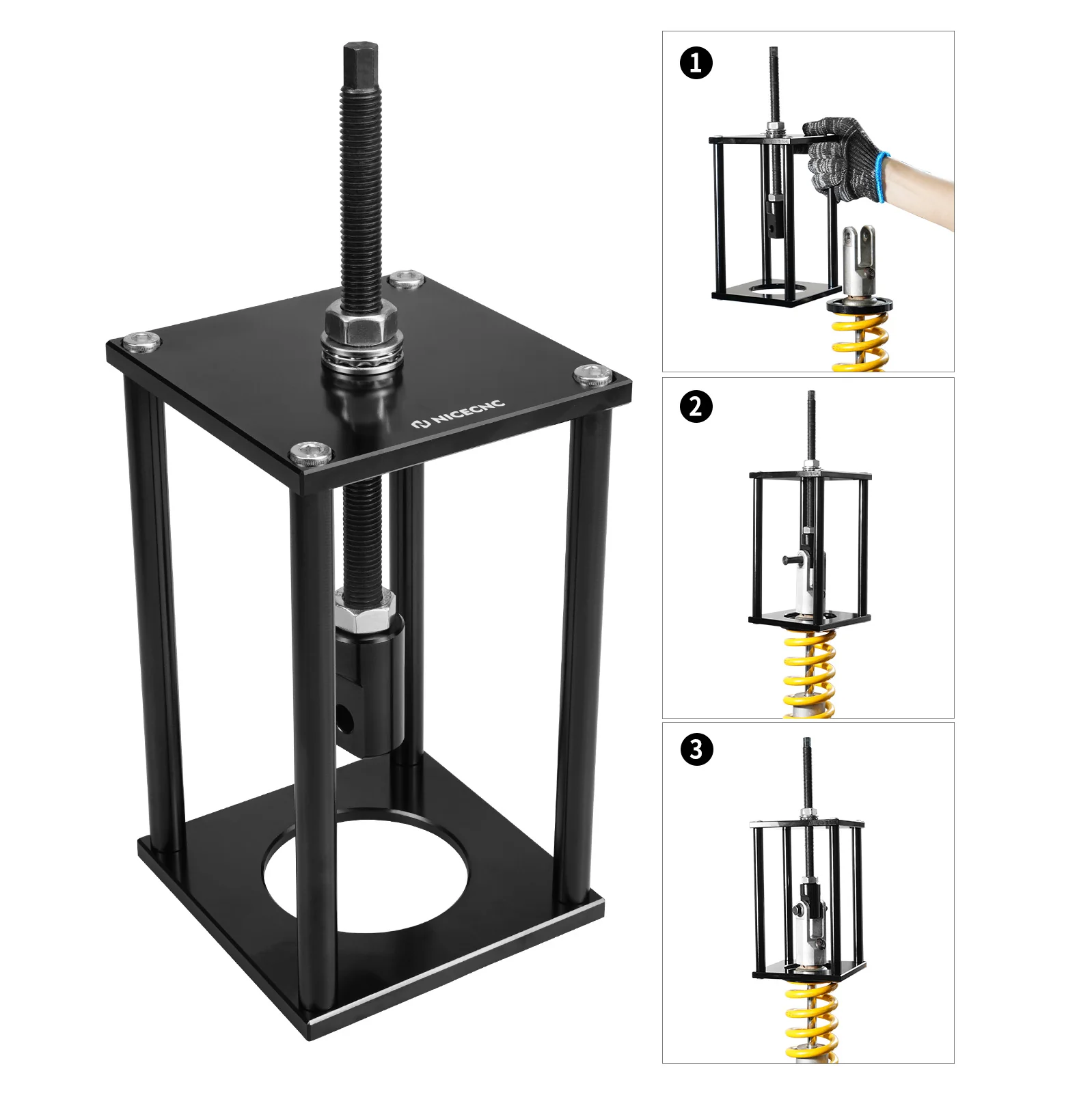 Universal Rear Shock Spring Compressor Tool For Motorcycle ATV UTV - Image 3