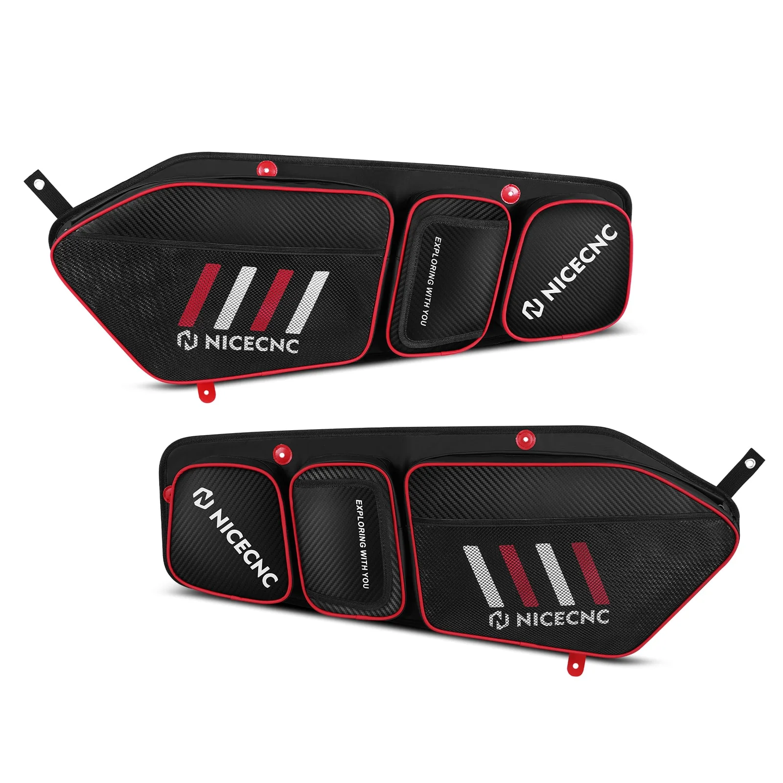 Upgraded Pair UTV Front Door Storage Bags For Polaris RZR TURBO R / PRO XP / PRO R - Image 9