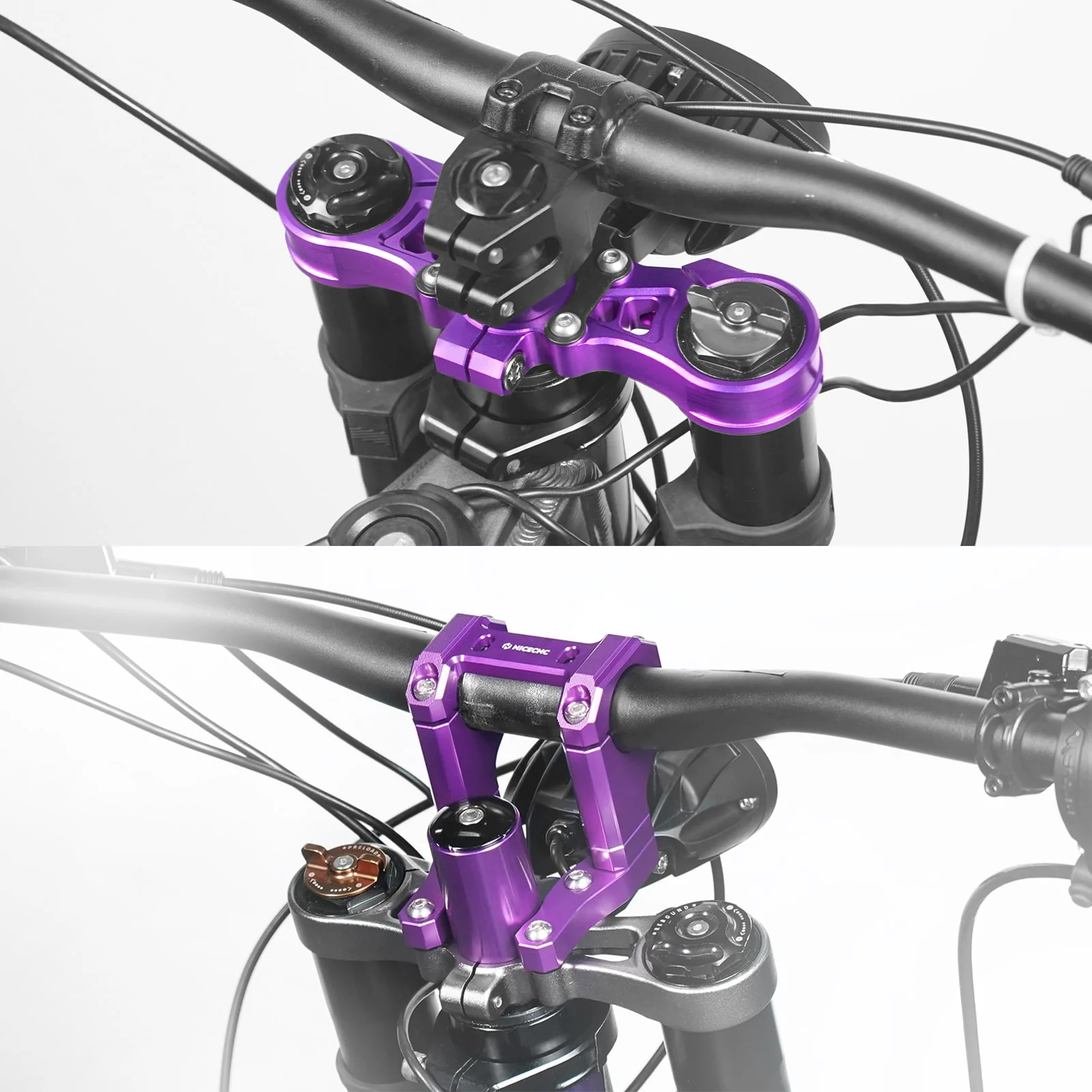 Upper Triple Clamp Top Link & Handlebar Riser For Surron Light Bee X/ S - Image 2
