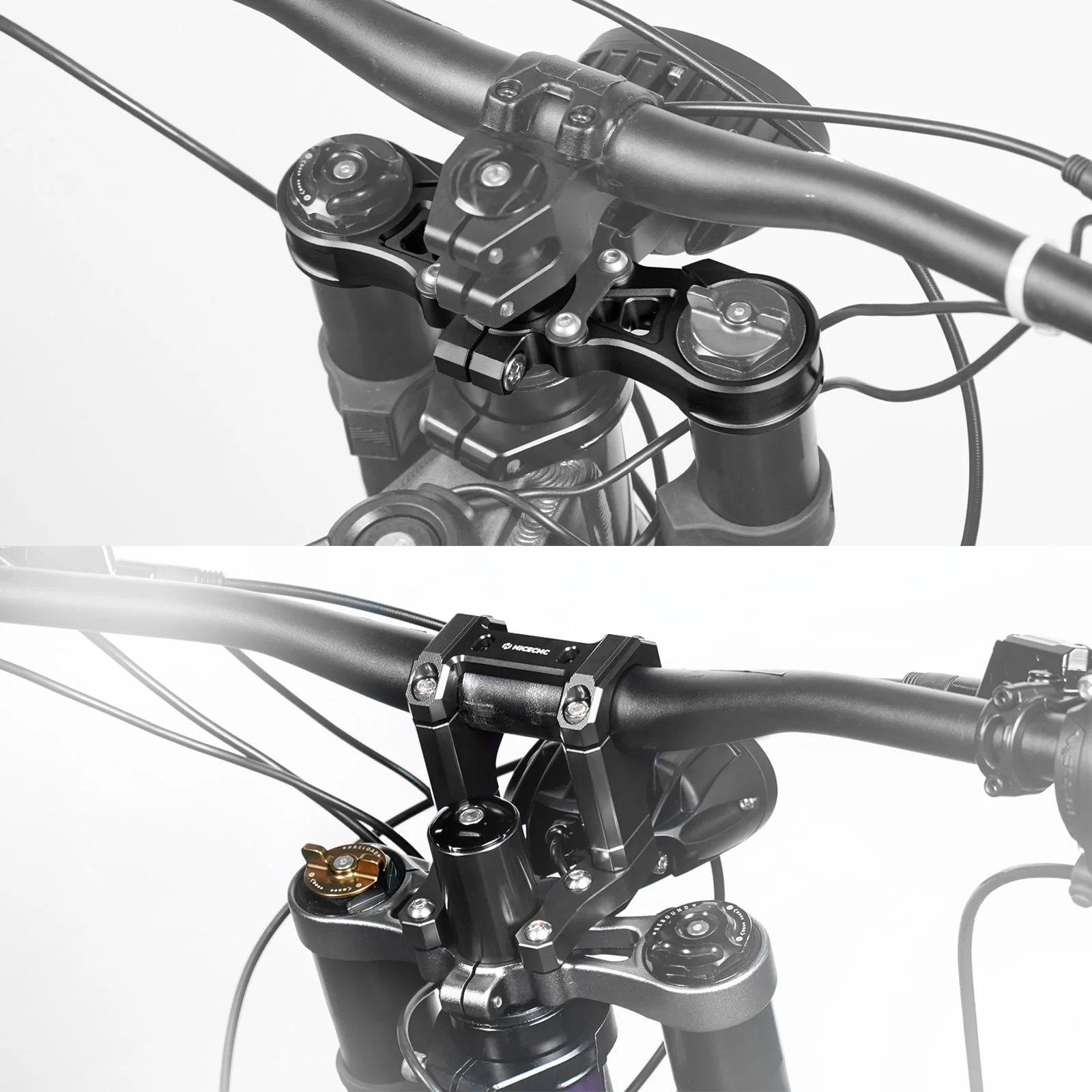 Upper Triple Clamp Top Link & Handlebar Riser For Surron Light Bee X/ S - Image 4
