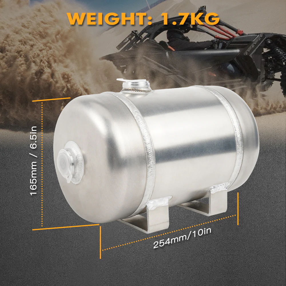 Upgraded ATV UTV Dual-Port Compressed Air Tank Reservoir 4L Portable 1 Gallon 150PSI - Image 2