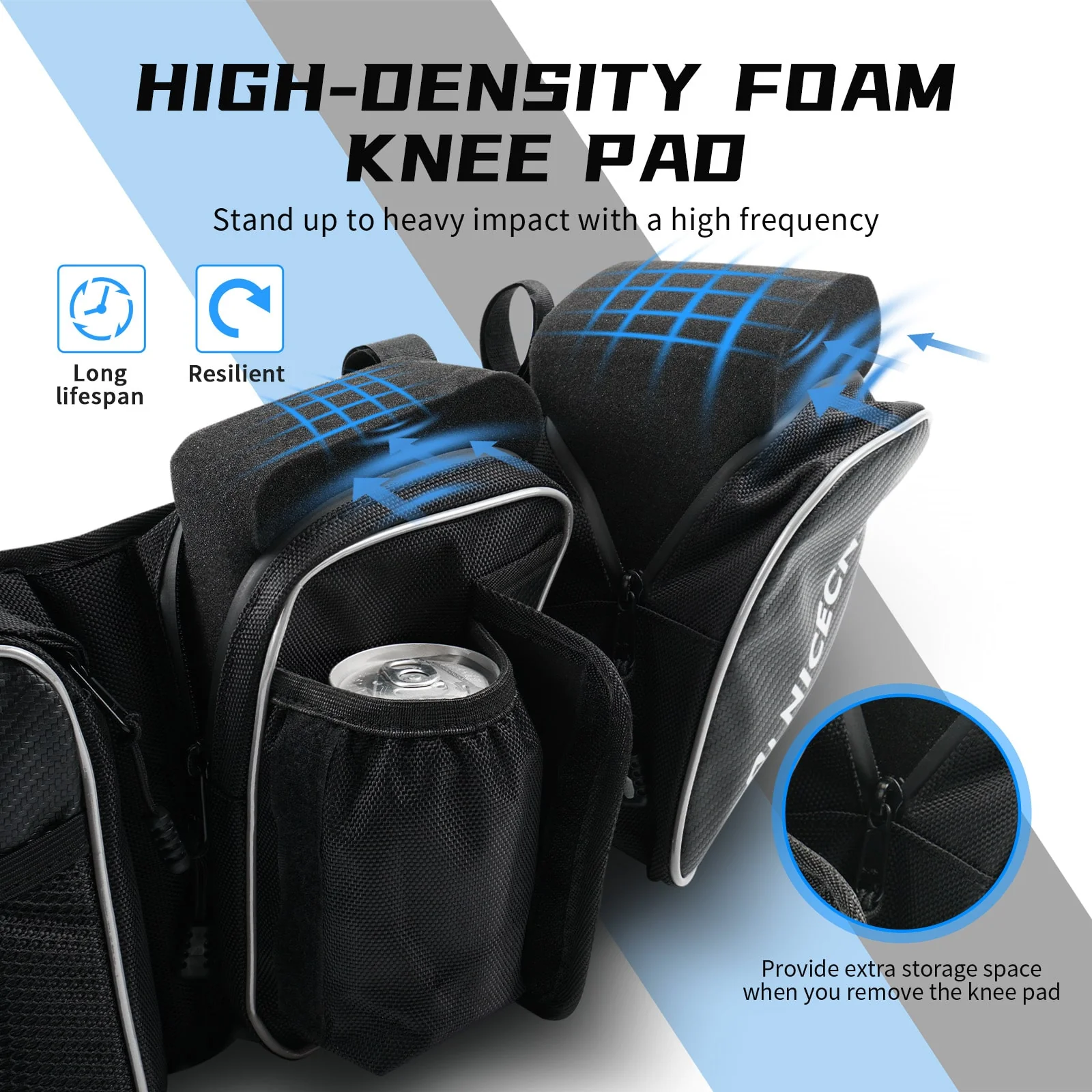 UTV Front Side Door Bags w/ Removable Knee Pad for Can Am Maverick X3 Turbo 2017-2023 - Image 9