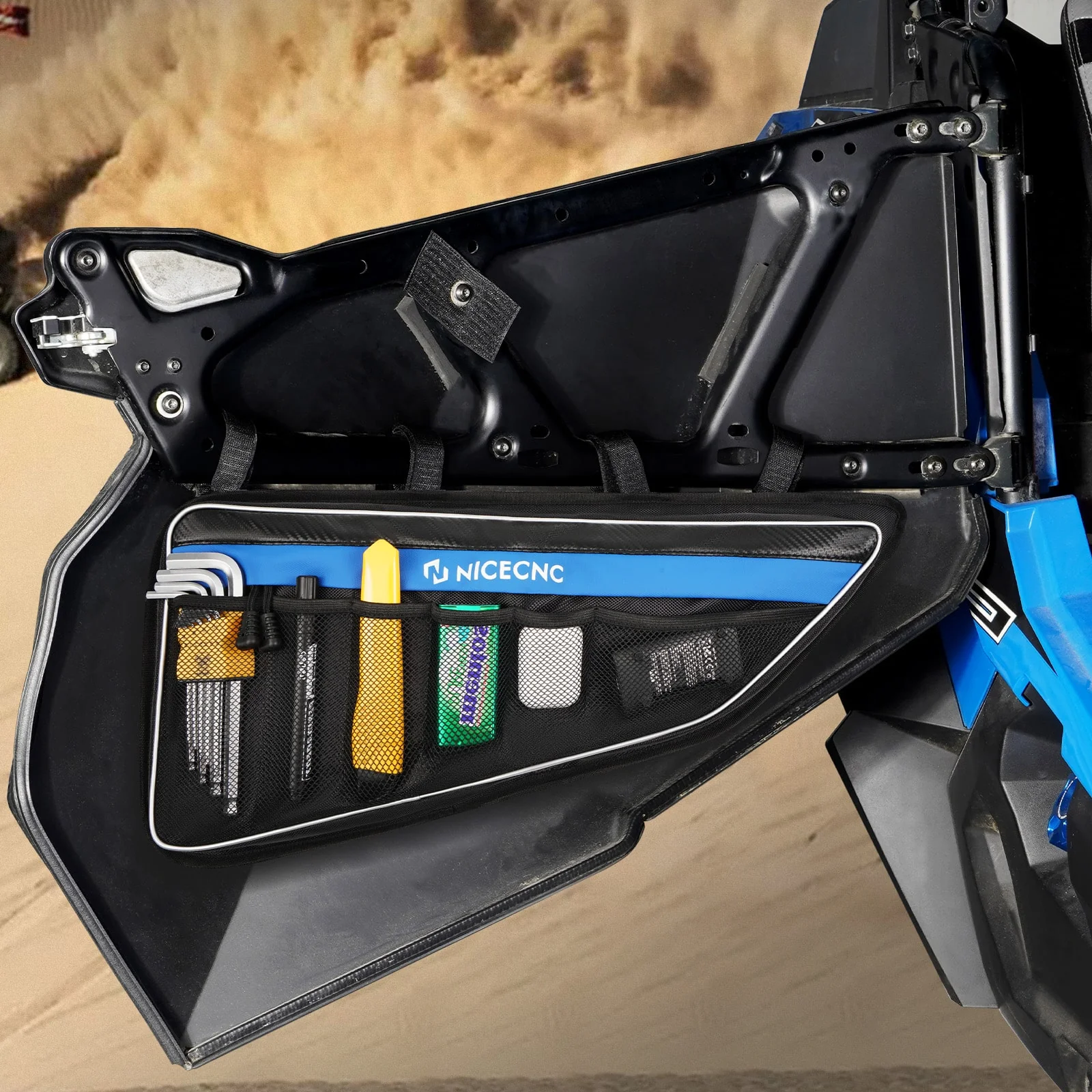 UTV Lower Door Storage Bags For Polaris RZR XP TURBO RZR XP4 1000 2014-2022 - Image 3